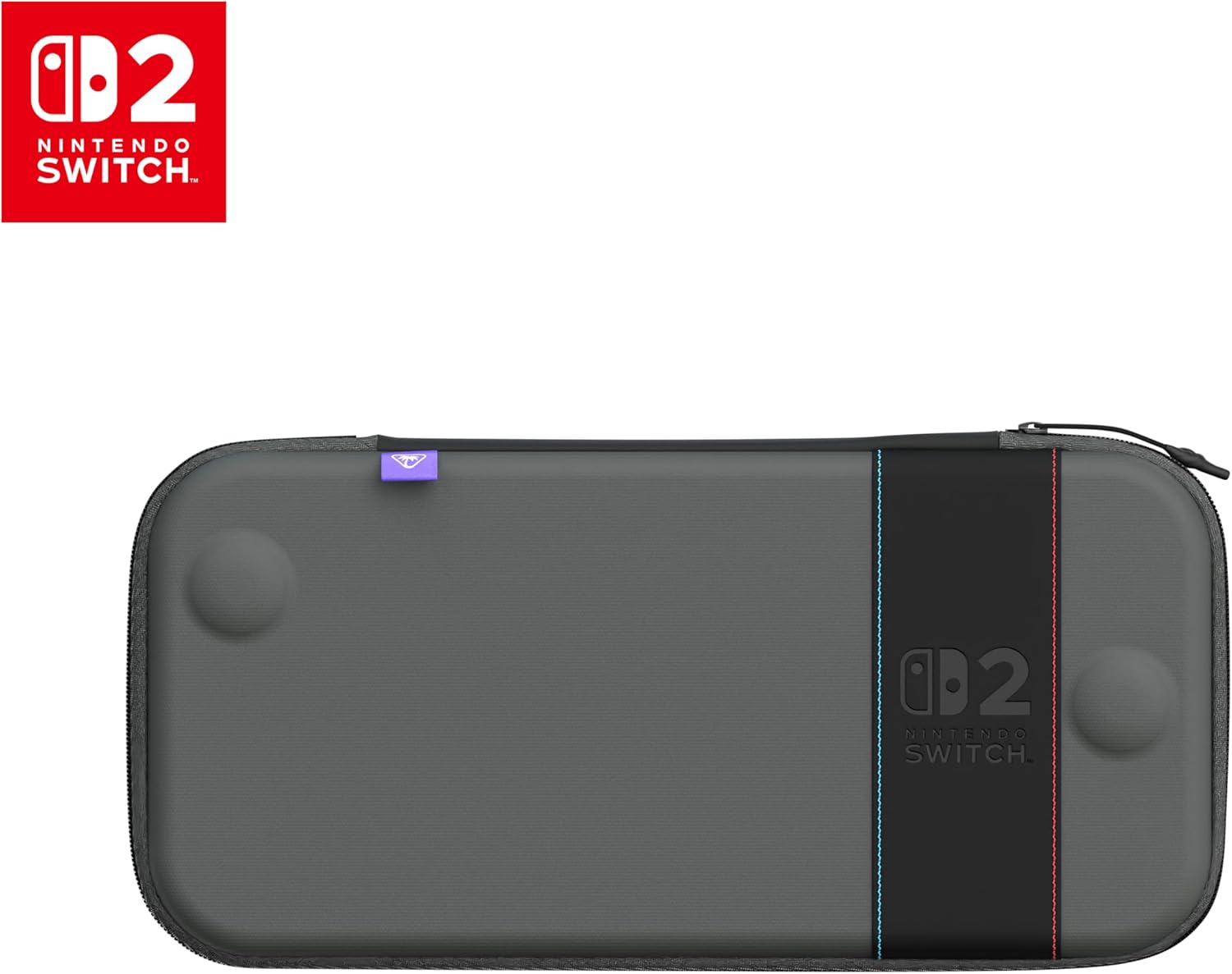 Detalle de Turtle Beach PlayTrek Custodia aderente Charcoal Black per Nintendo Switch 2