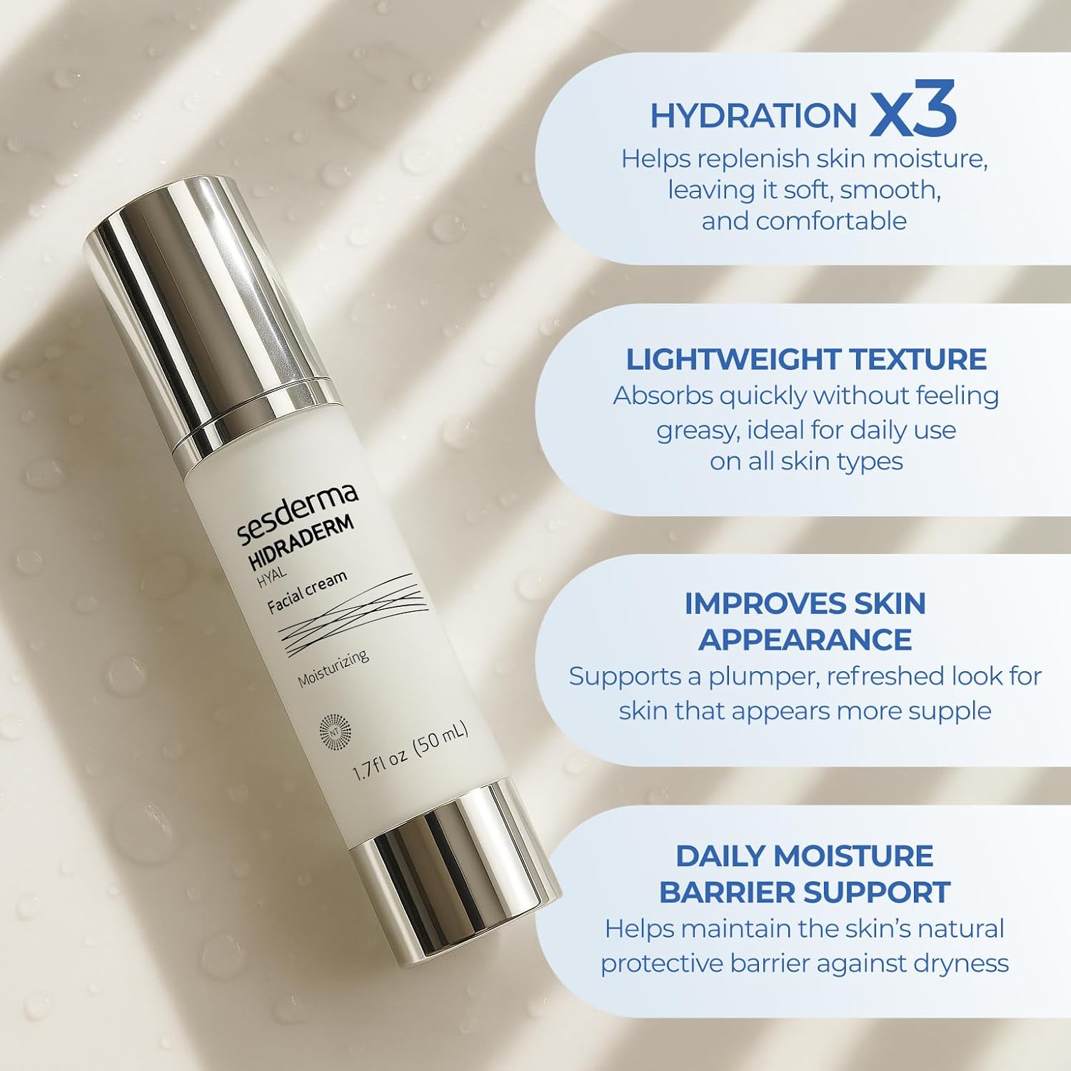 Thumbnail 2 de Sesderma Hidraderm Hyal Feuchtigkeitscreme mit 3 Hyaluronarten (50 ml)