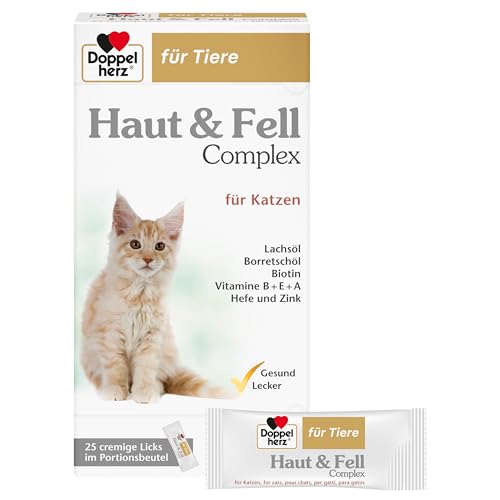 Detalle de Doppelherz Haut & Fell Complex für Katzen – Unterstützung für Hautgesundheit und Fellpflege