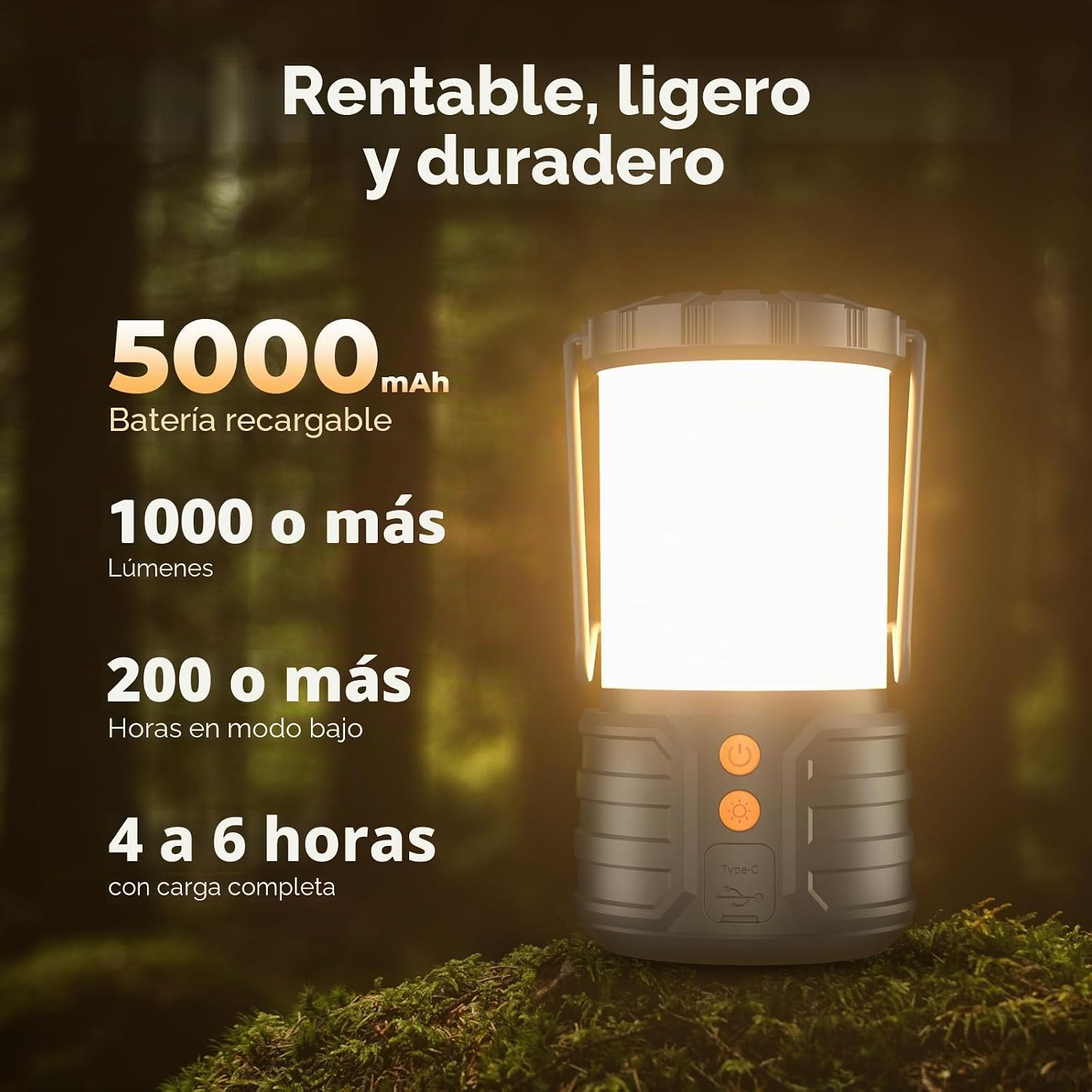Thumbnail 2 de PopoIron Linterna de Camping 5000 mAh
