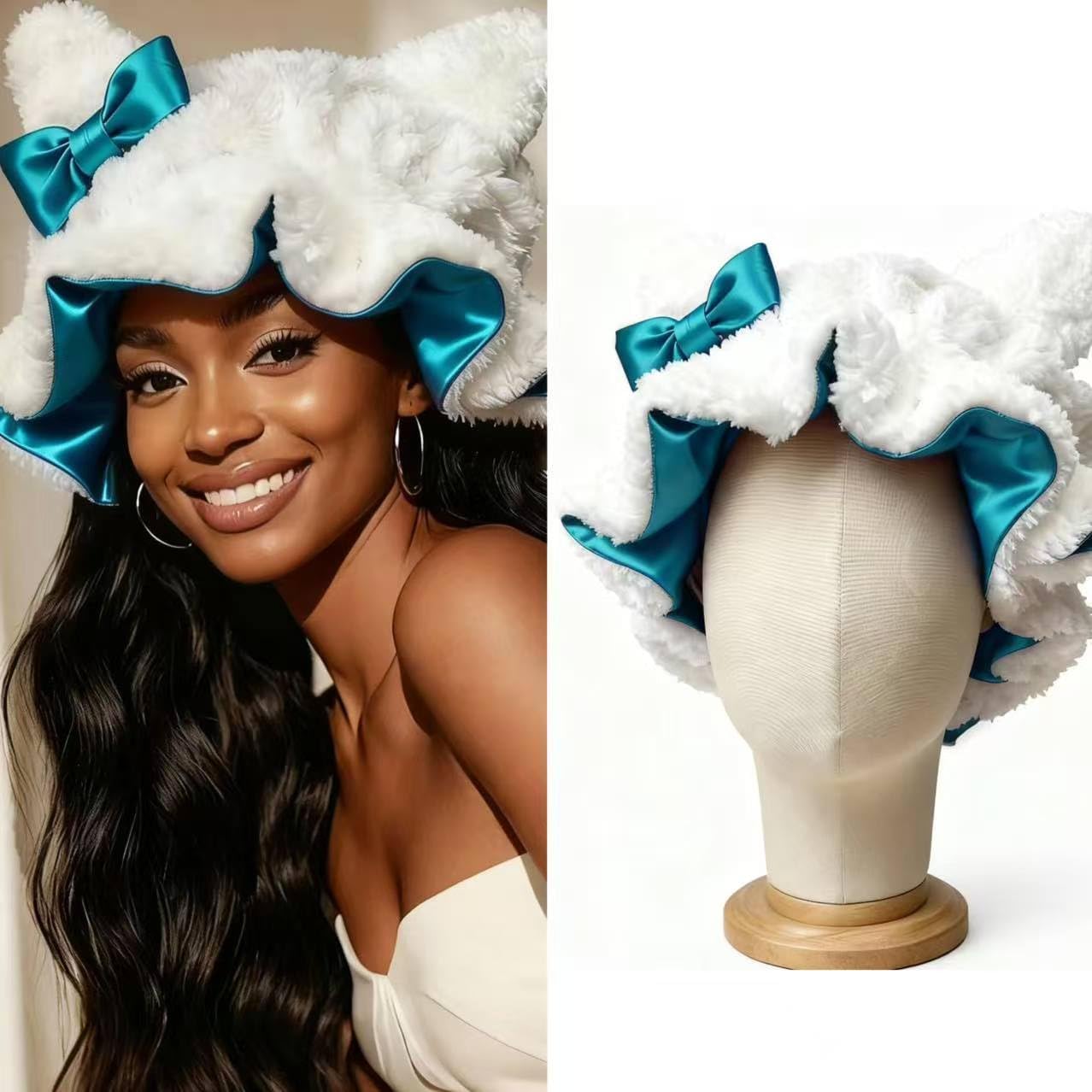 Detalle de Etcial Sleep Bonnet with Satin Lining
