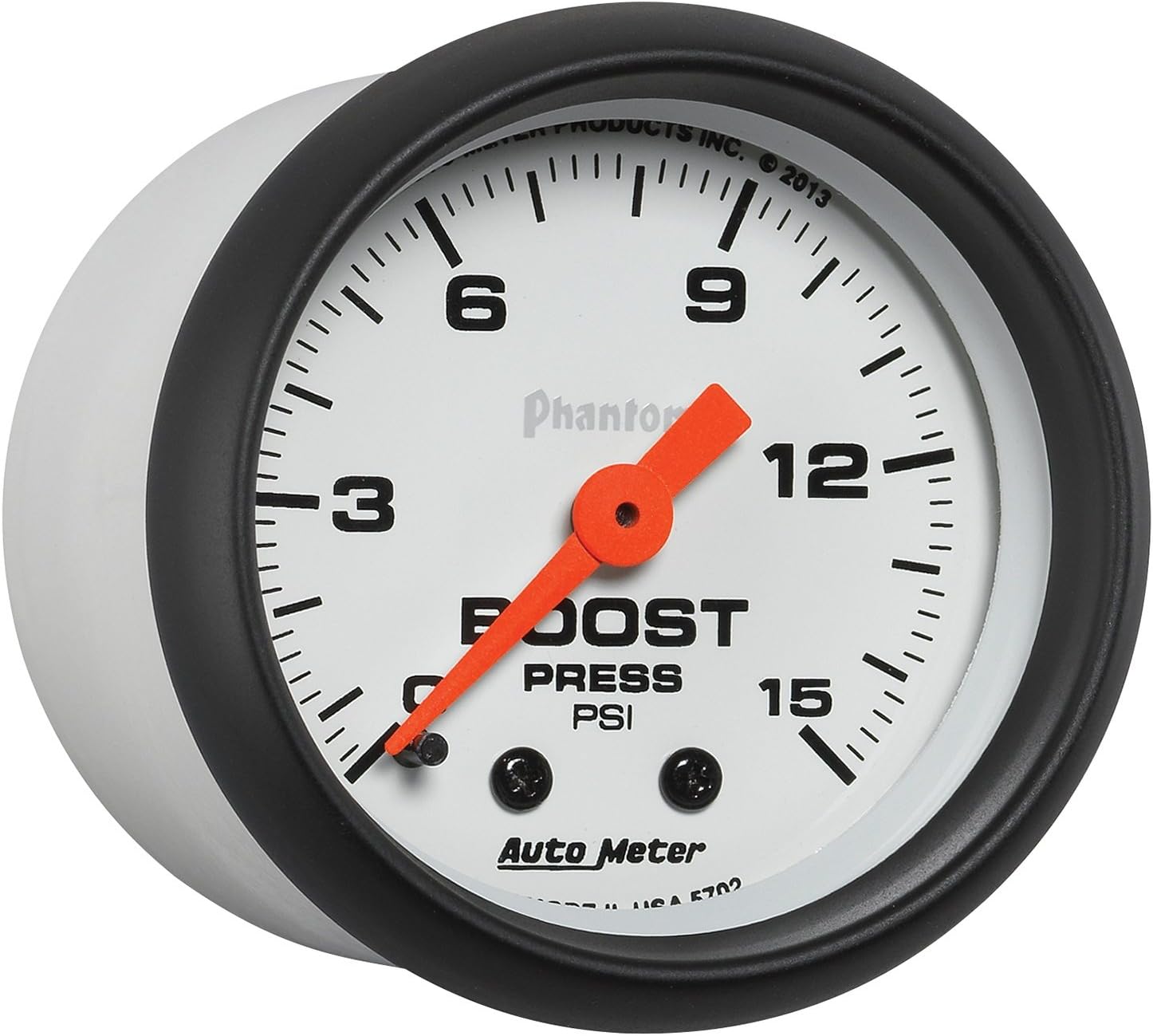 Detalle de Auto Meter Mechanical Boost Gauge, 0-15 PSI