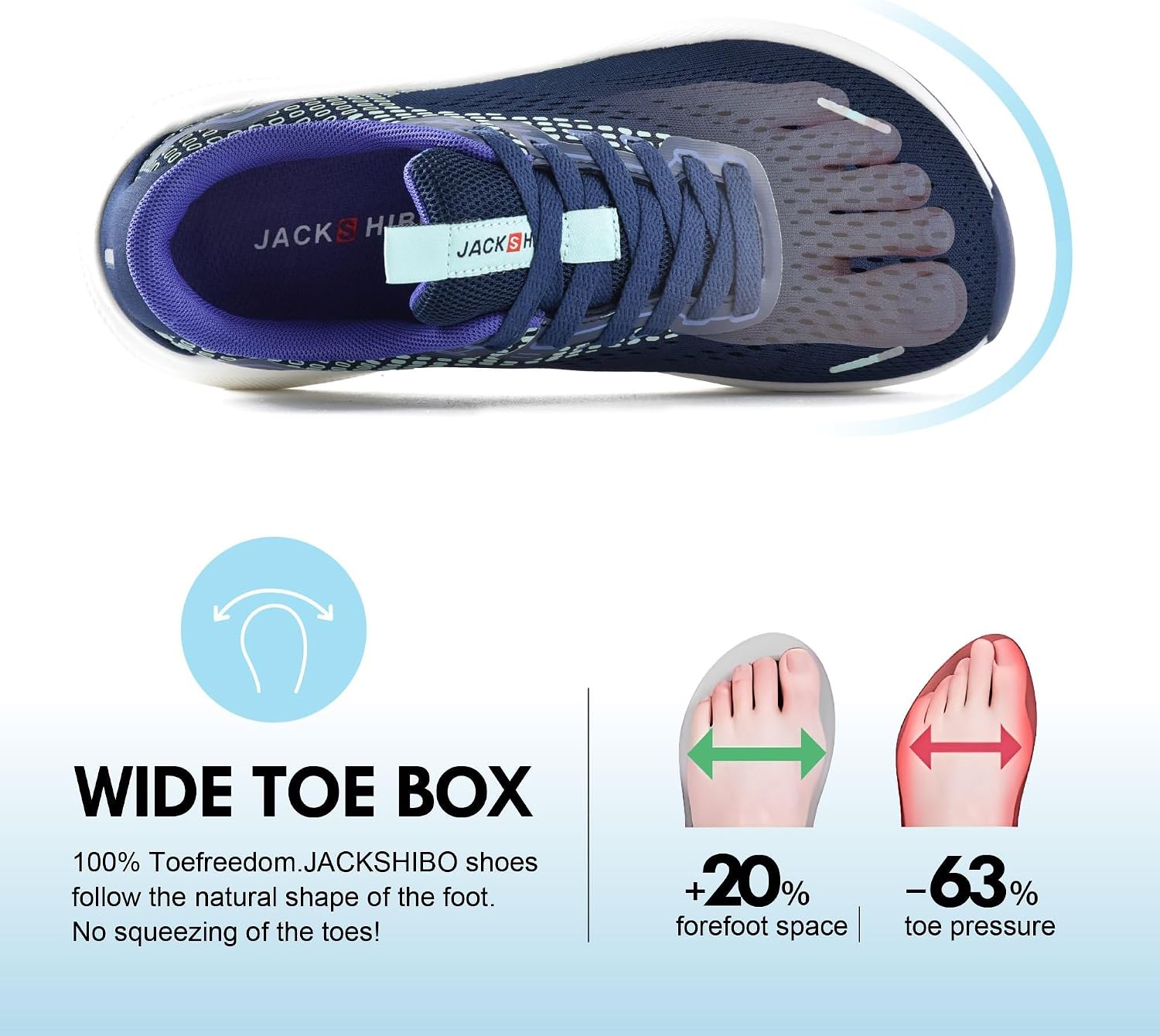 Detalle 2 de Wide Toe Box Arch Support Sneakers