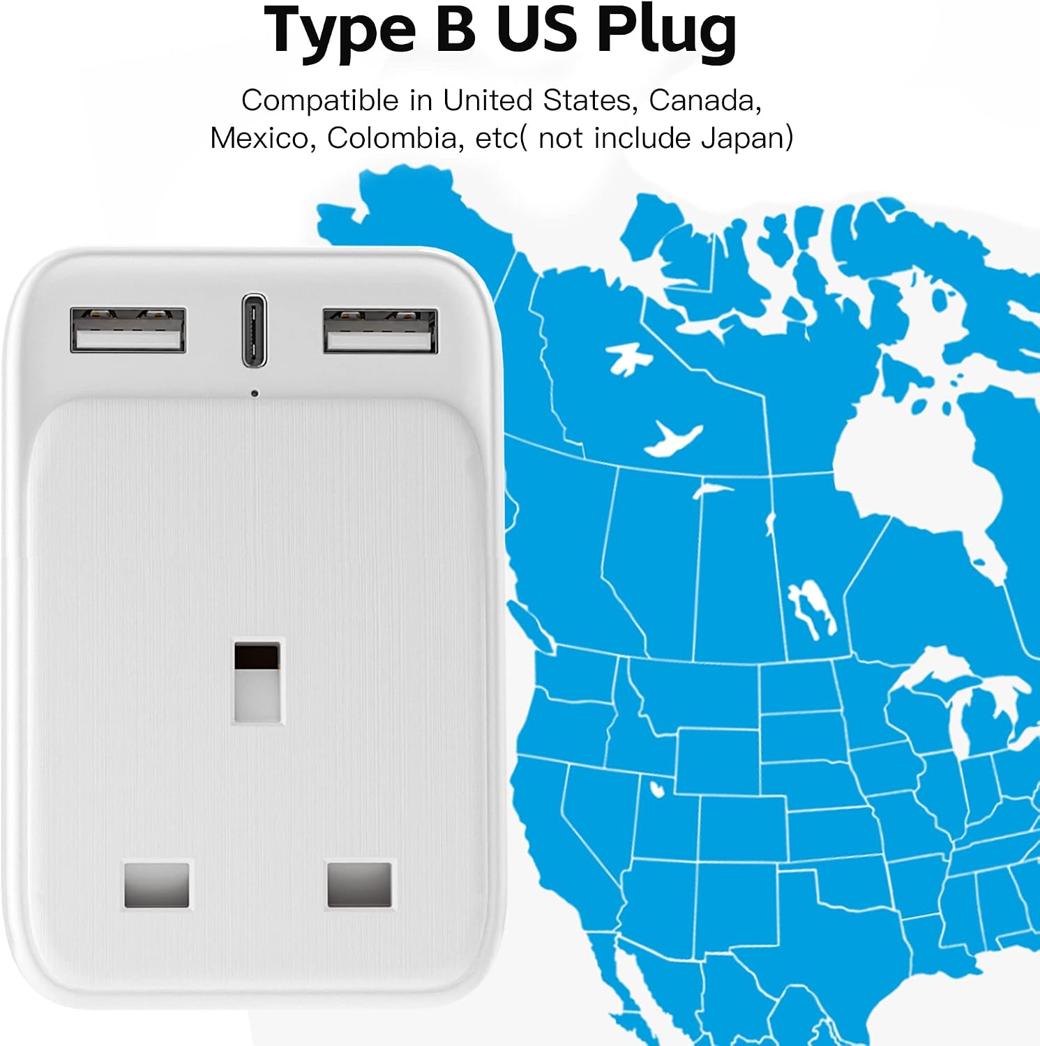 Thumbnail 6 de AODENG UK to US Travel Adapter 3.4A