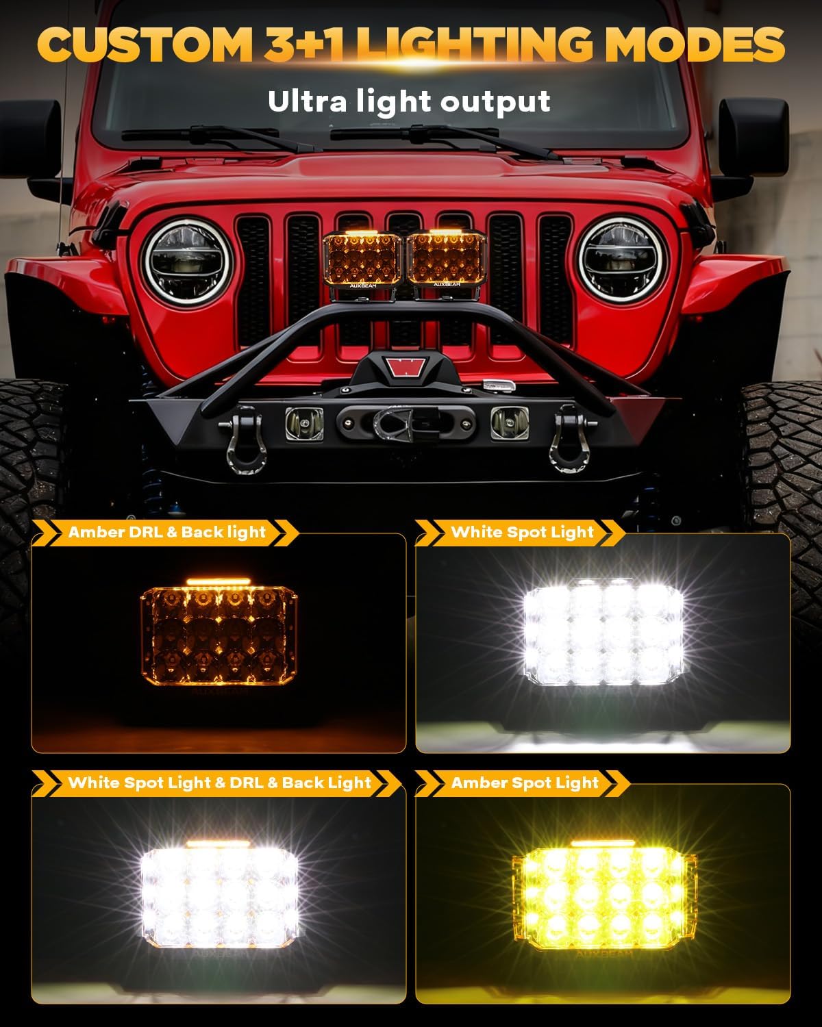 Thumbnail 1 de Auxbeam V-MAX 7 Inch LED Light Pod 270° Offroad