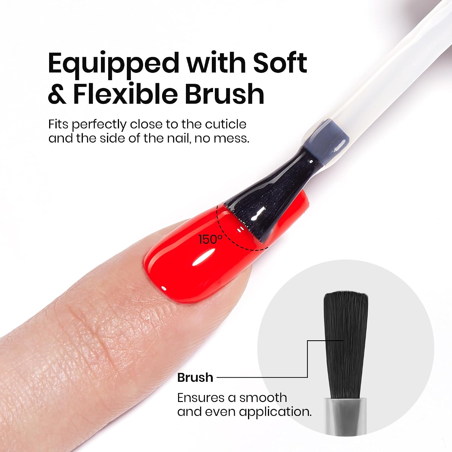 Detalle de Beetles No Wipe Gel Top Coat (2-Pack, 15ml) — High Gloss, Long-Lasting Clear Finish