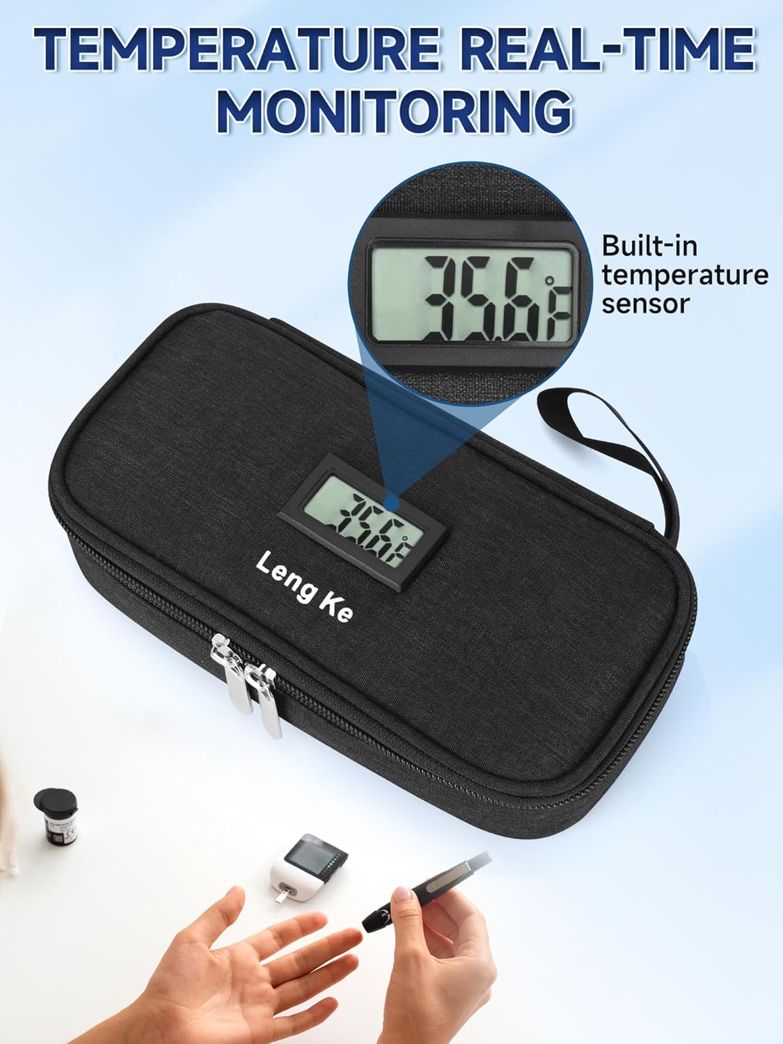 Thumbnail 2 de YOUSHARES Insulin & Peptide Cooler Travel Case for Pen & Vials