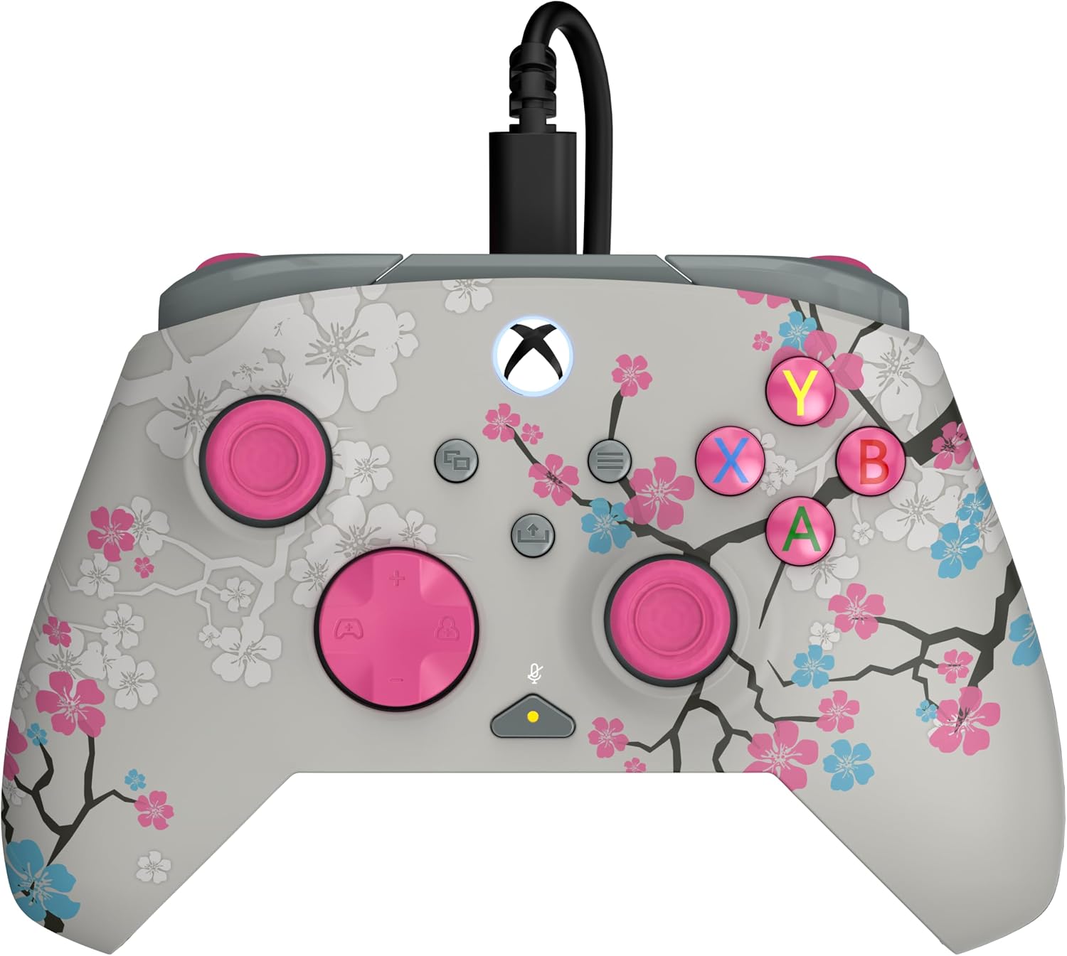 Thumbnail 6 de Turtle Beach Rematch Advanced Cherry Blossom — Manette filaire sous licence Xbox avec éclairage phosphorescent et contrôle via Control Hub