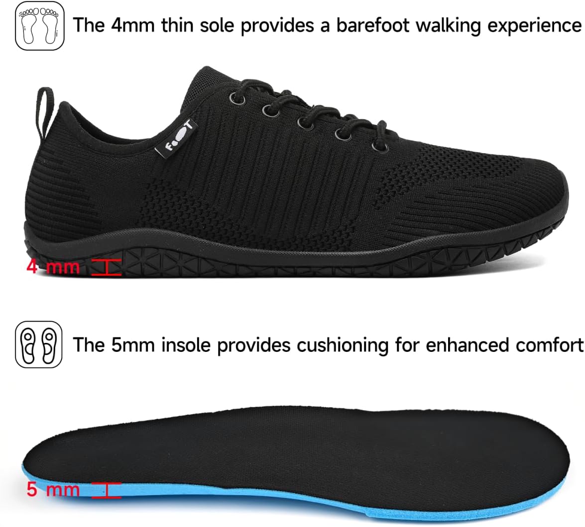Thumbnail 4 de Geweo Barfußschuhe für Damen & Herren – Barfuß Sneaker mit breiter Zehenbox, Zero-Drop Sohle (Gr. 37–47)