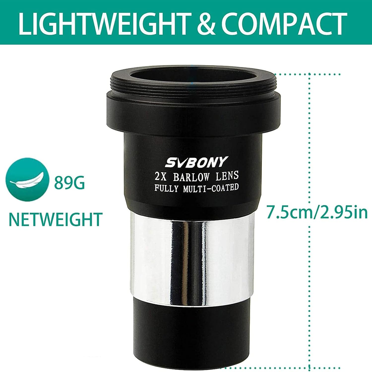 Detalle de Svbony Barlow Lens 2x for Telescopes