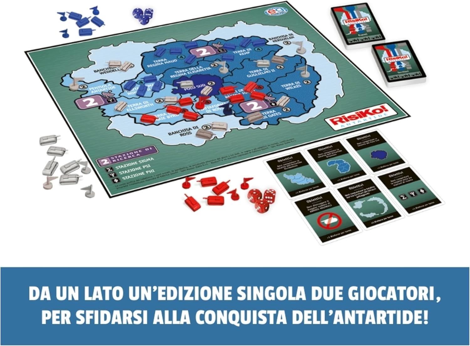 Thumbnail 1 de Risiko! Antartide di Editrice Giochi – Gioco di strategia 2 in 1 per sfide tra amici e in famiglia