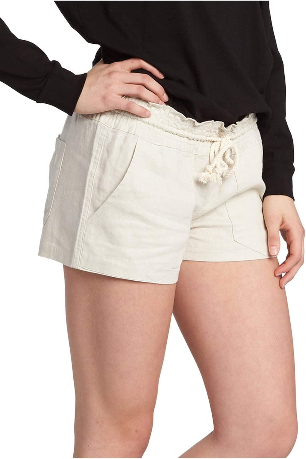 Thumbnail 2 de Roxy Women's Oceanside Beach Short: Lightweight Linen Blend Comfort for Beachwear and Beyond