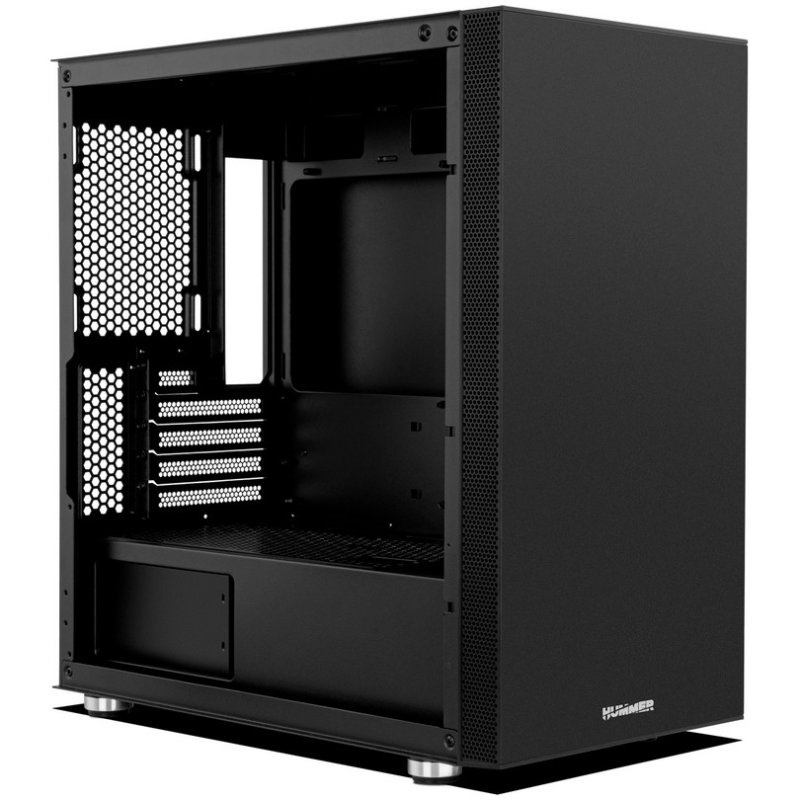 Detalle de Nox Hummer ONYX Mini: mini torre ATX/MATX con fuente 450W 80 Plus y capacidad para gráficas grandes