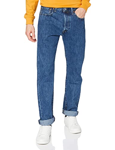 Detalle de Levi's Hombre 501 Original Fit Vaqueros Stonewash 33W/32L