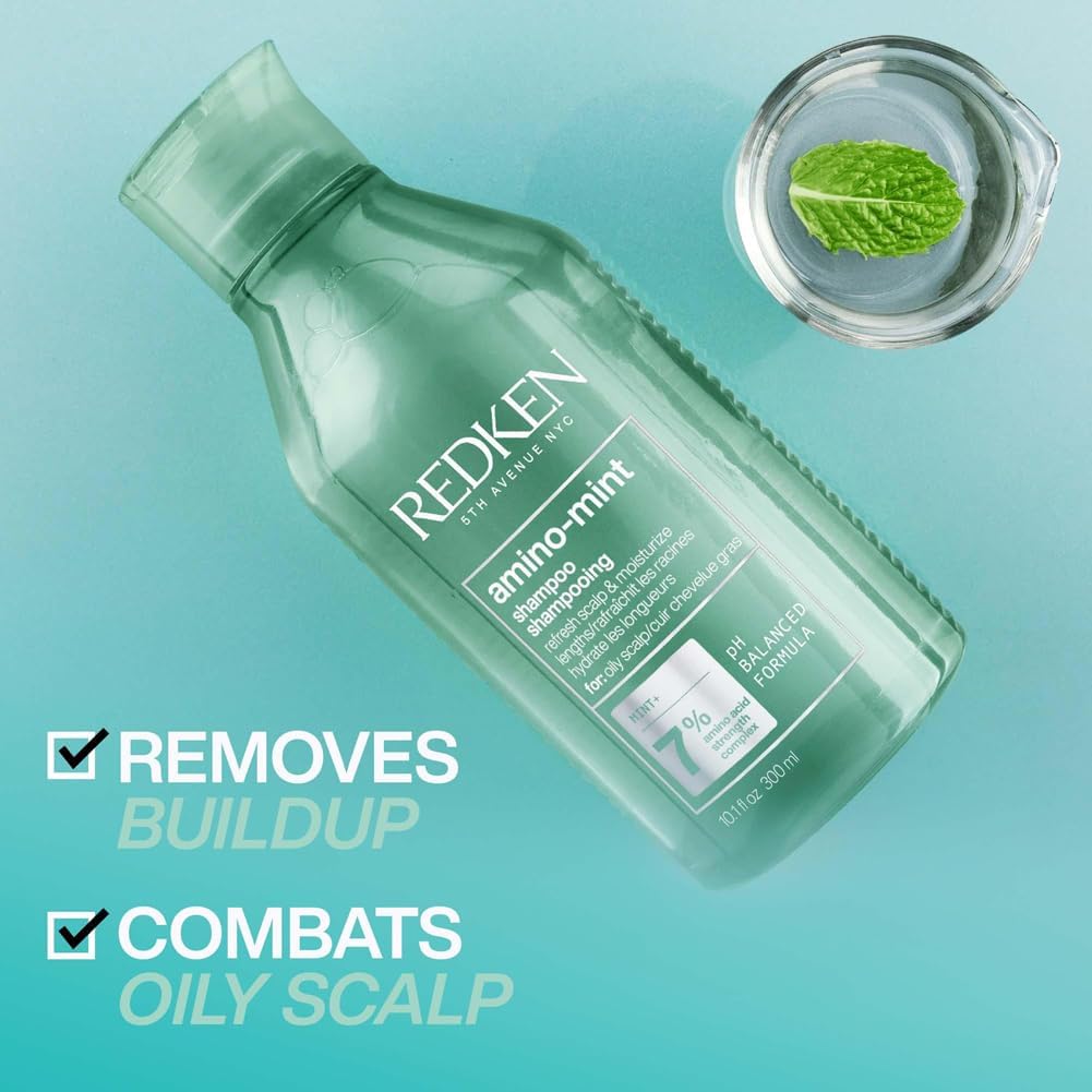 Thumbnail 5 de REDKEN Scalp Relief Soothing Shampoo (Amino Mint) for oily roots and sensitised lengths, 300 ml