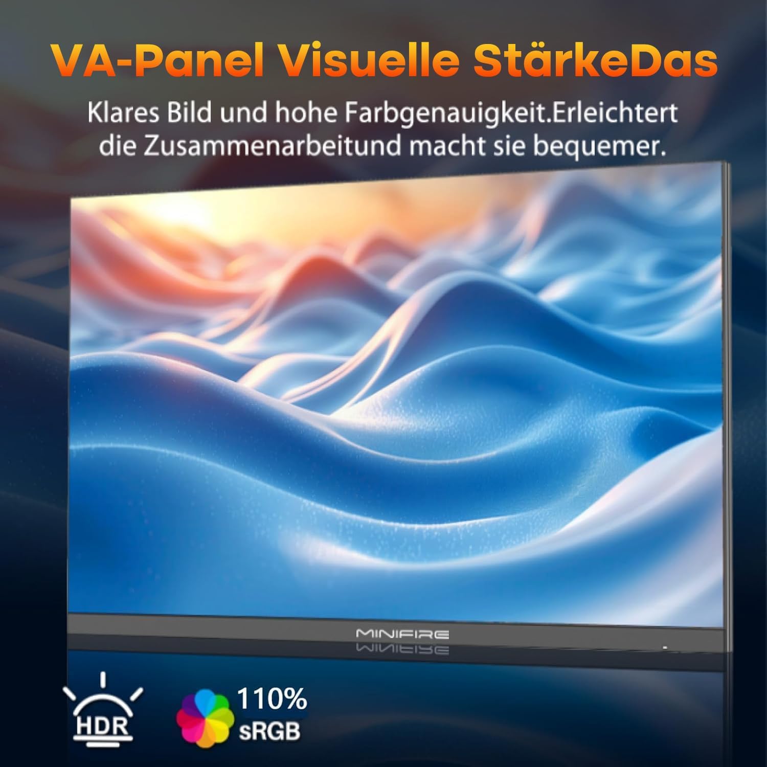 Thumbnail 2 de Minifire Gaming Monitor 24 Zoll MFG24F4L (Full HD, 180 Hz, 1 ms, FreeSync, HDR 10)