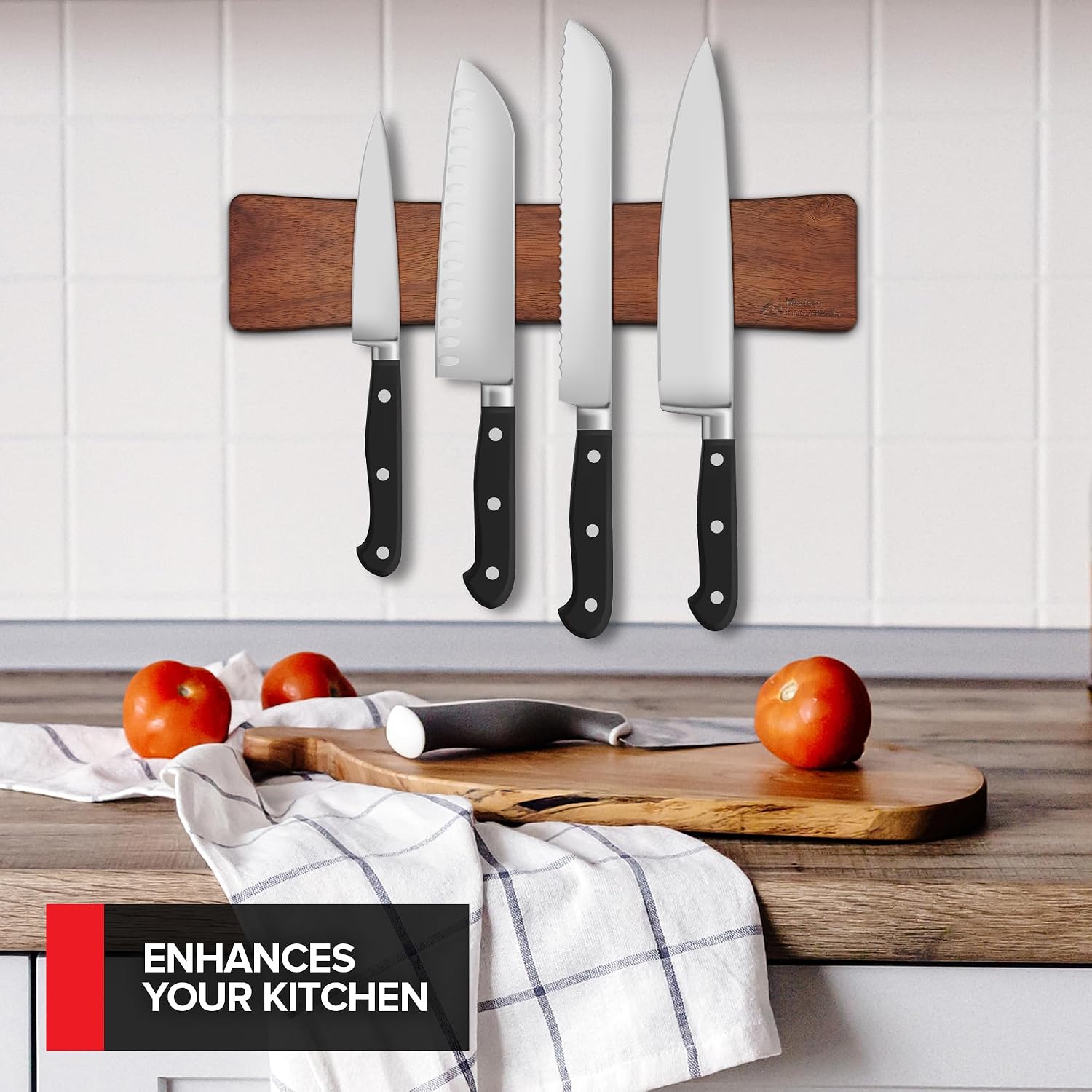 Detalle 1 de Modern Innovations Magnetic Knife Holder, 12 Inch
