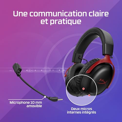 Thumbnail 8 de HyperX Cloud Alpha: casque gaming filaire à double chambre, aluminium et micro détachable