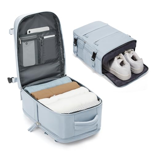 Detalle de BJLFS Mochila de cabina 40x30x20 compatible Ryanair, Wizz Air y Vueling (17 pulgadas)
