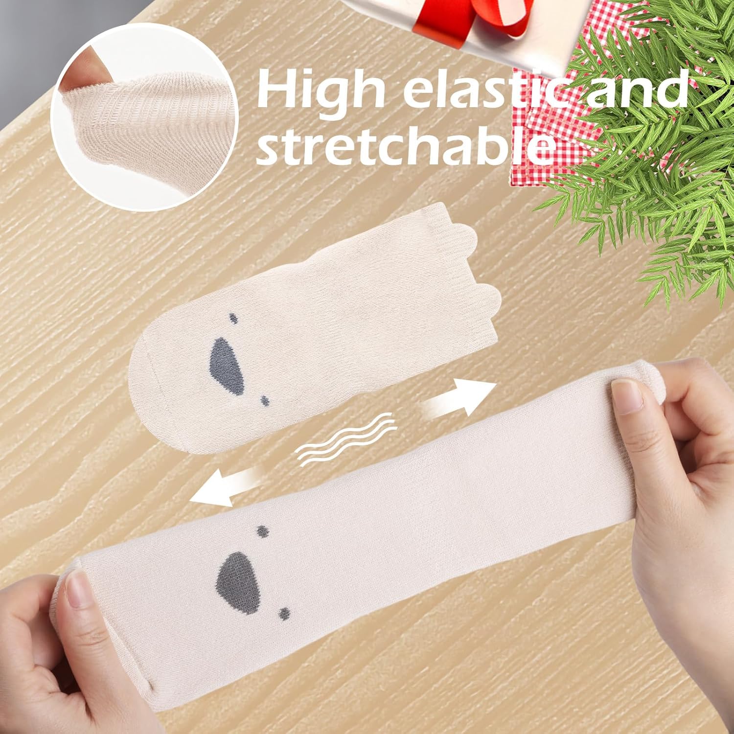 Thumbnail 3 de Bigqin 4 Pairs Baby Socks for Girls Boys – Thickened, Anti-Slip Cotton Mix