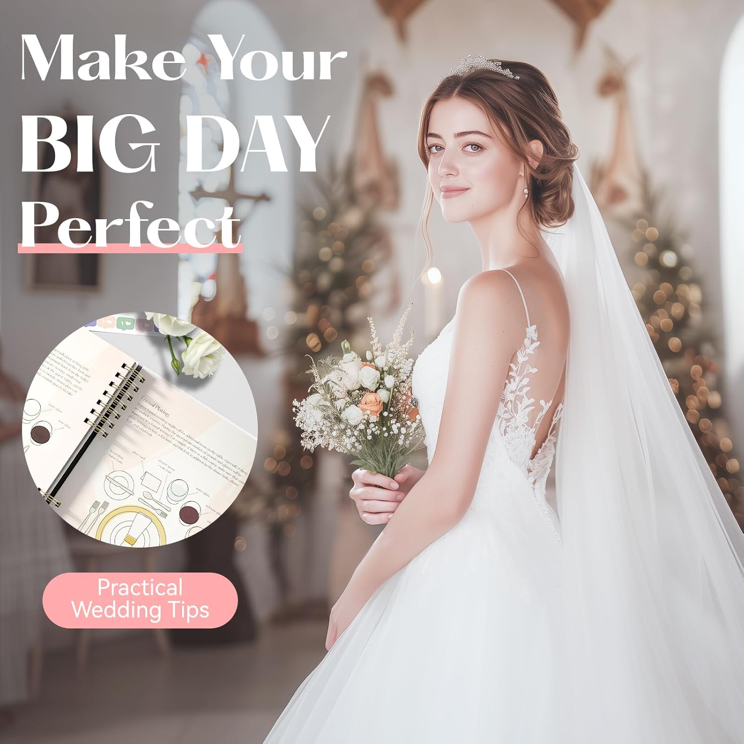 Thumbnail 2 de ABC life Wedding Planner Book Organiser – UK wedding planning countdown notebook with 10 themed sections (Garland)