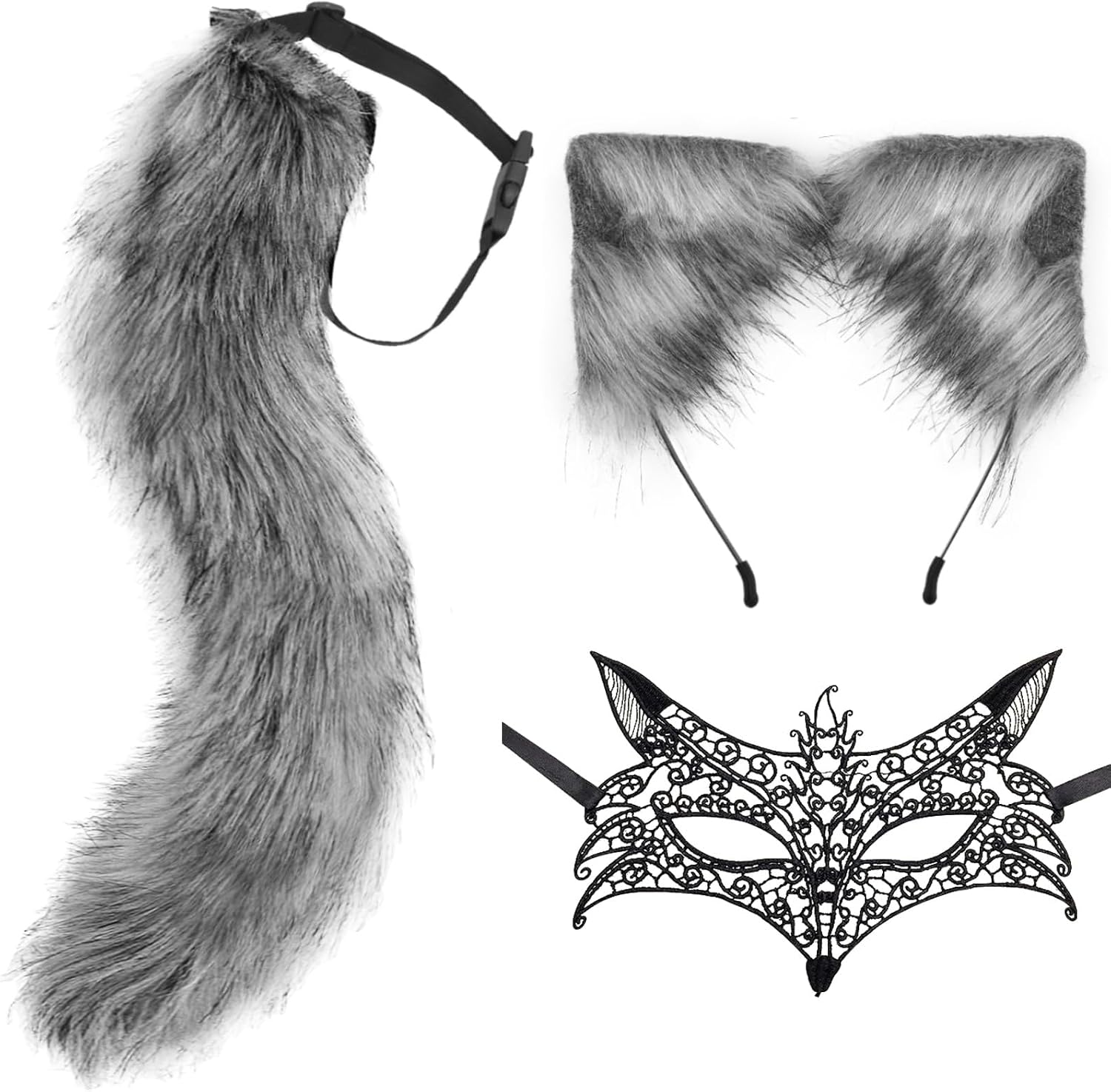 Thumbnail 6 de DRESHOW Wolf Ears Set 50 cm Tail