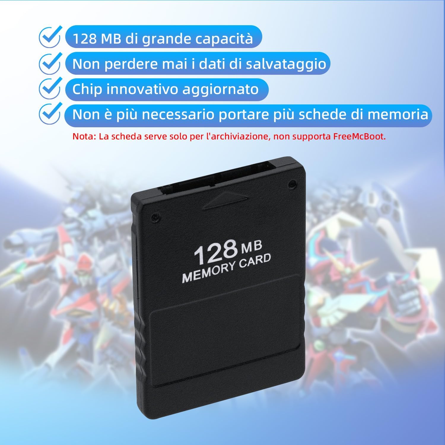 Thumbnail 2 de Tolesum 128MB Memory Card per PS2 🕹