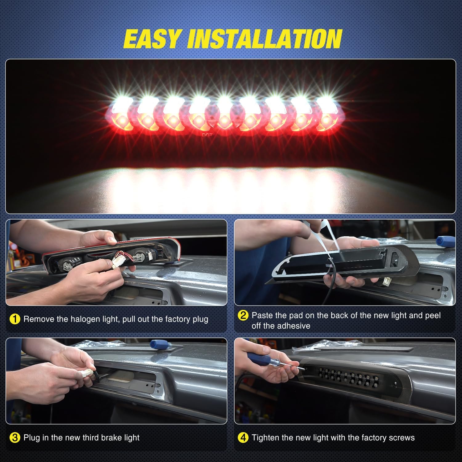 Detalle de Nilight Third Brake Light High Mount for RAM 2500 3500