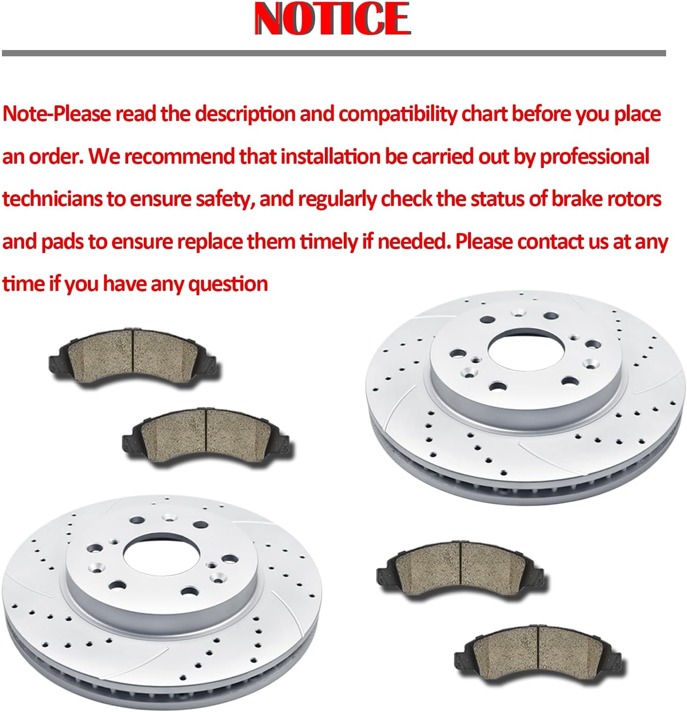 Detalle 2 de Acinoparts Front Brake Kit 330mm Rotors