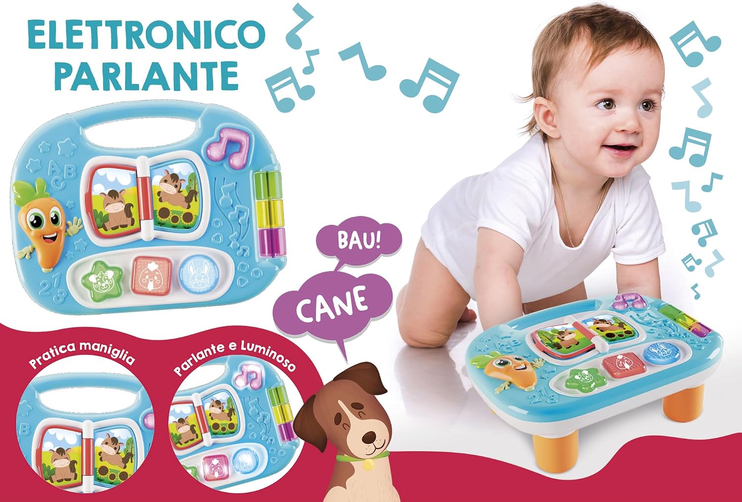Thumbnail 3 de Lisciani Giochi Carotina Baby mini tavolino educativo fattoria – Tavolino elettronico parlante per sviluppo sensoriale