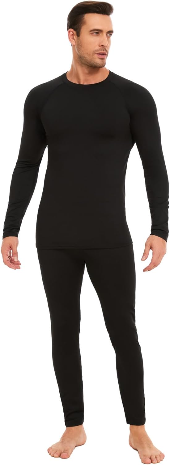 Thumbnail 1 de AMZSPORT Men’s Thermal Base Layer Set (Warm Fleece Lined) Long Johns & Long Sleeve Top
