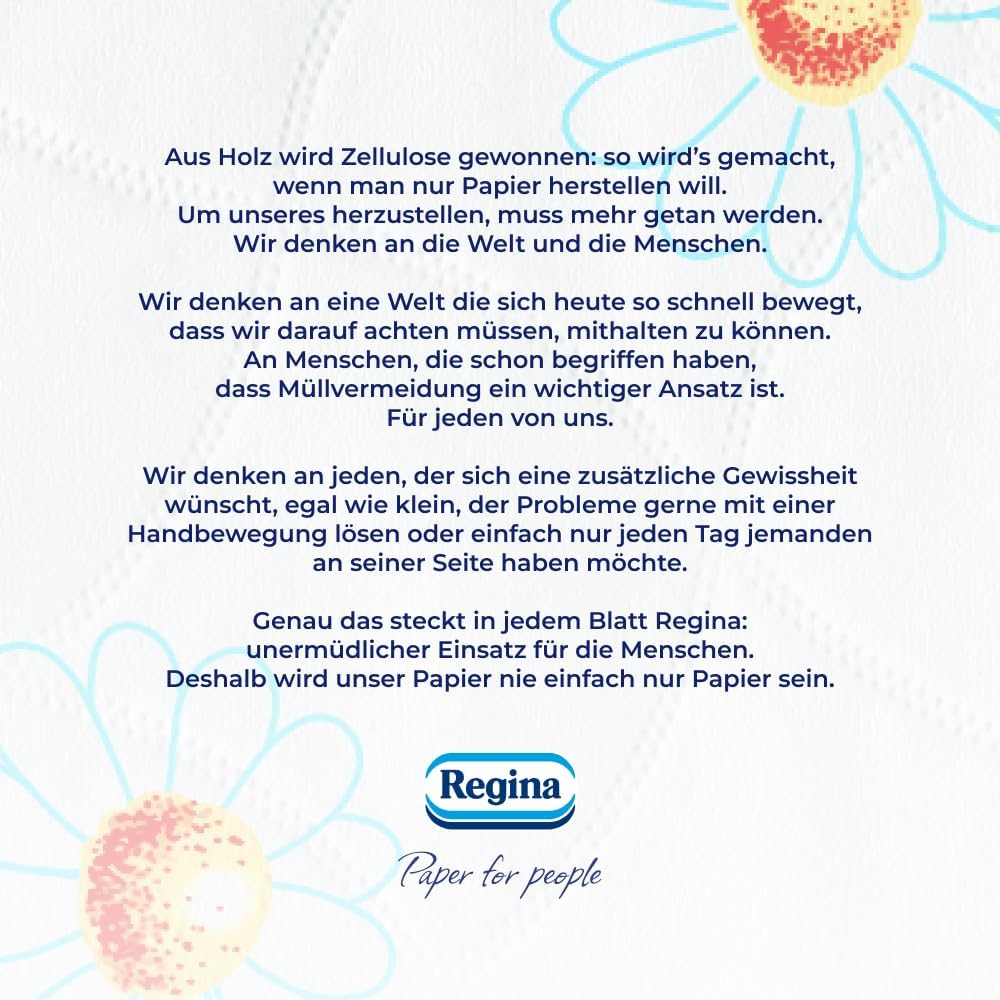 Thumbnail 6 de Regina Kamillenpapier – 3-lagiges Toilettenpapier, 48 Rollen (3x16) mit Kamillenduft, FSC-zertifiziert