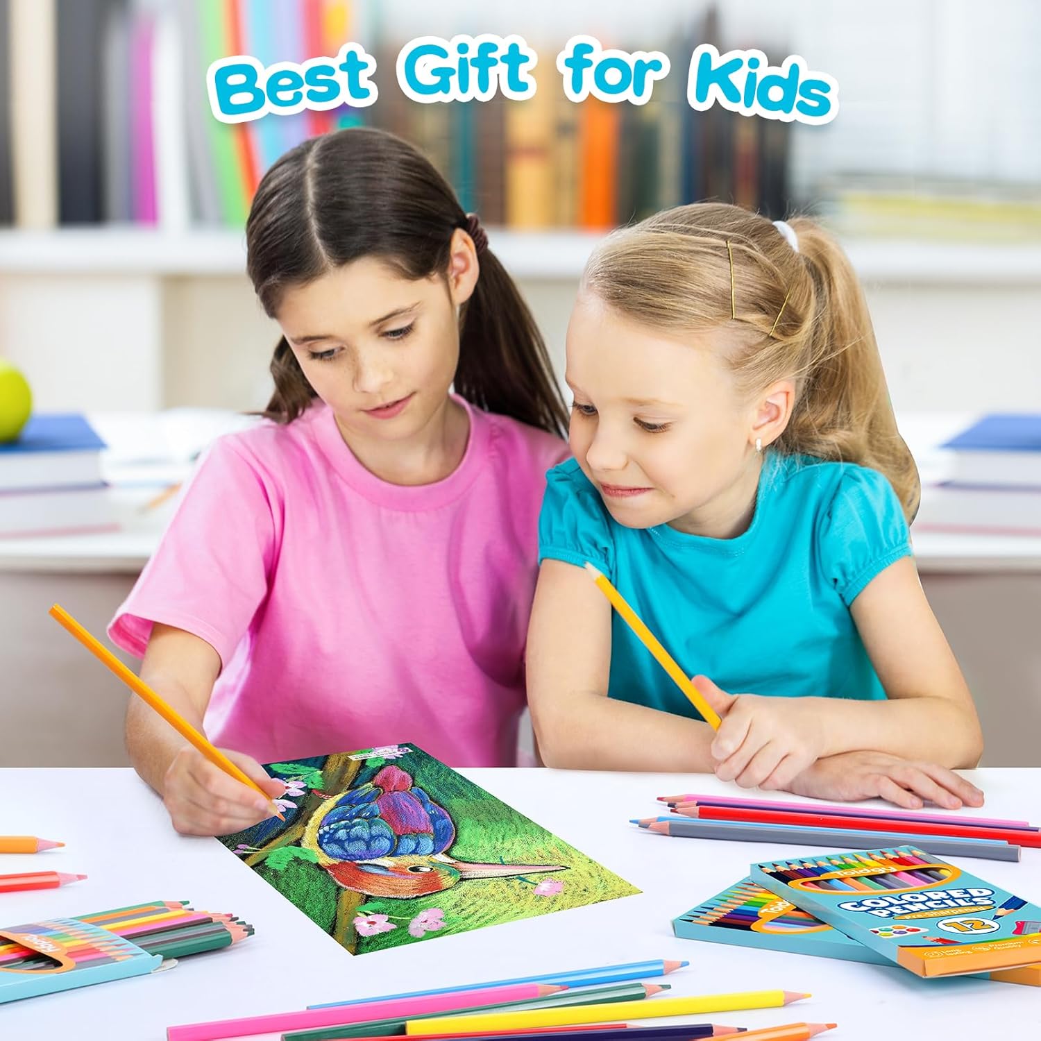 Thumbnail 6 de Toidgy 144-Count Colored Pencils for Kids (12 Packs of 12 Colors) — Pre-Sharpened Bulk School Supplies