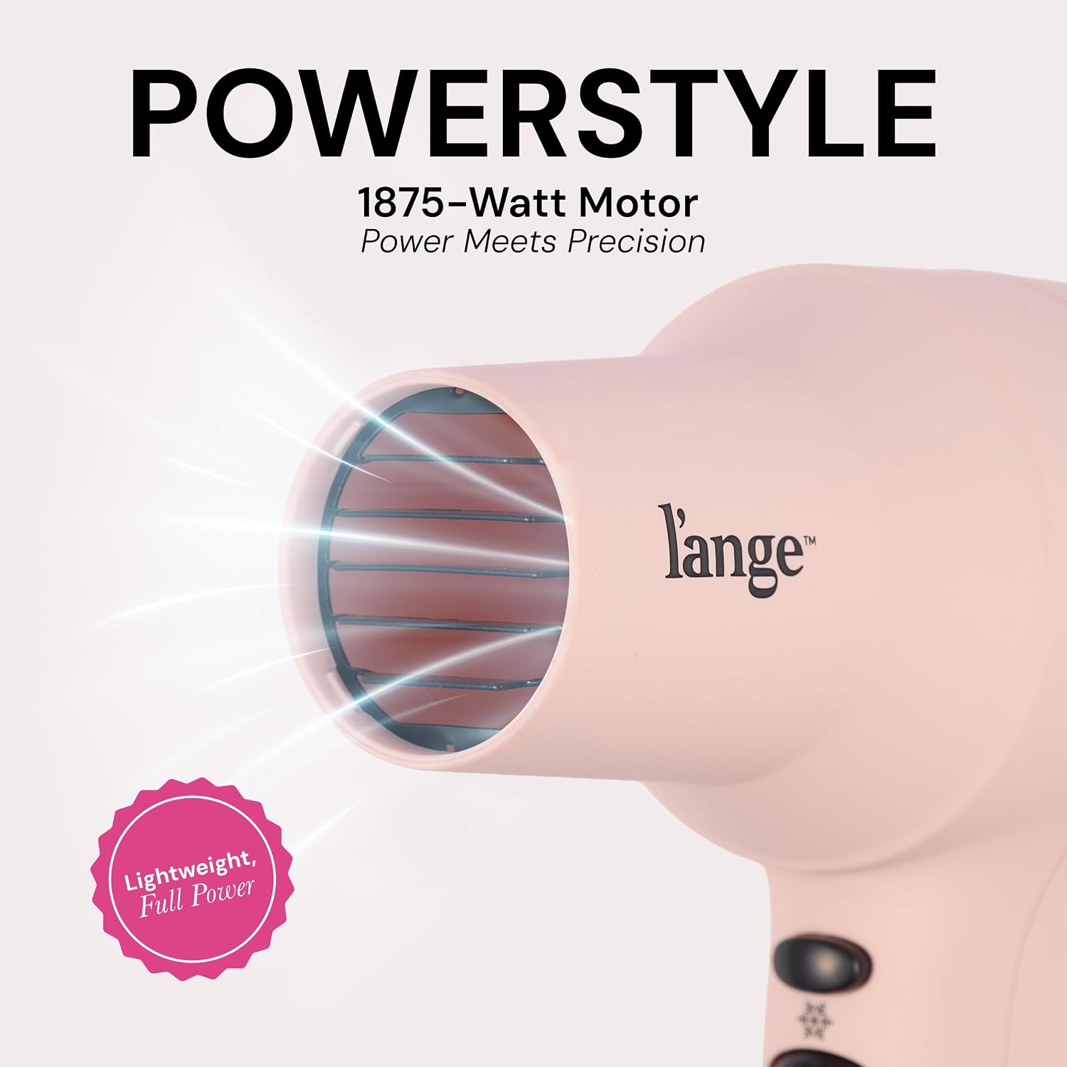 Detalle 2 de L'ANGE HAIR PowerStyle Ionic Turbo Hair Dryer 1875W ⚡