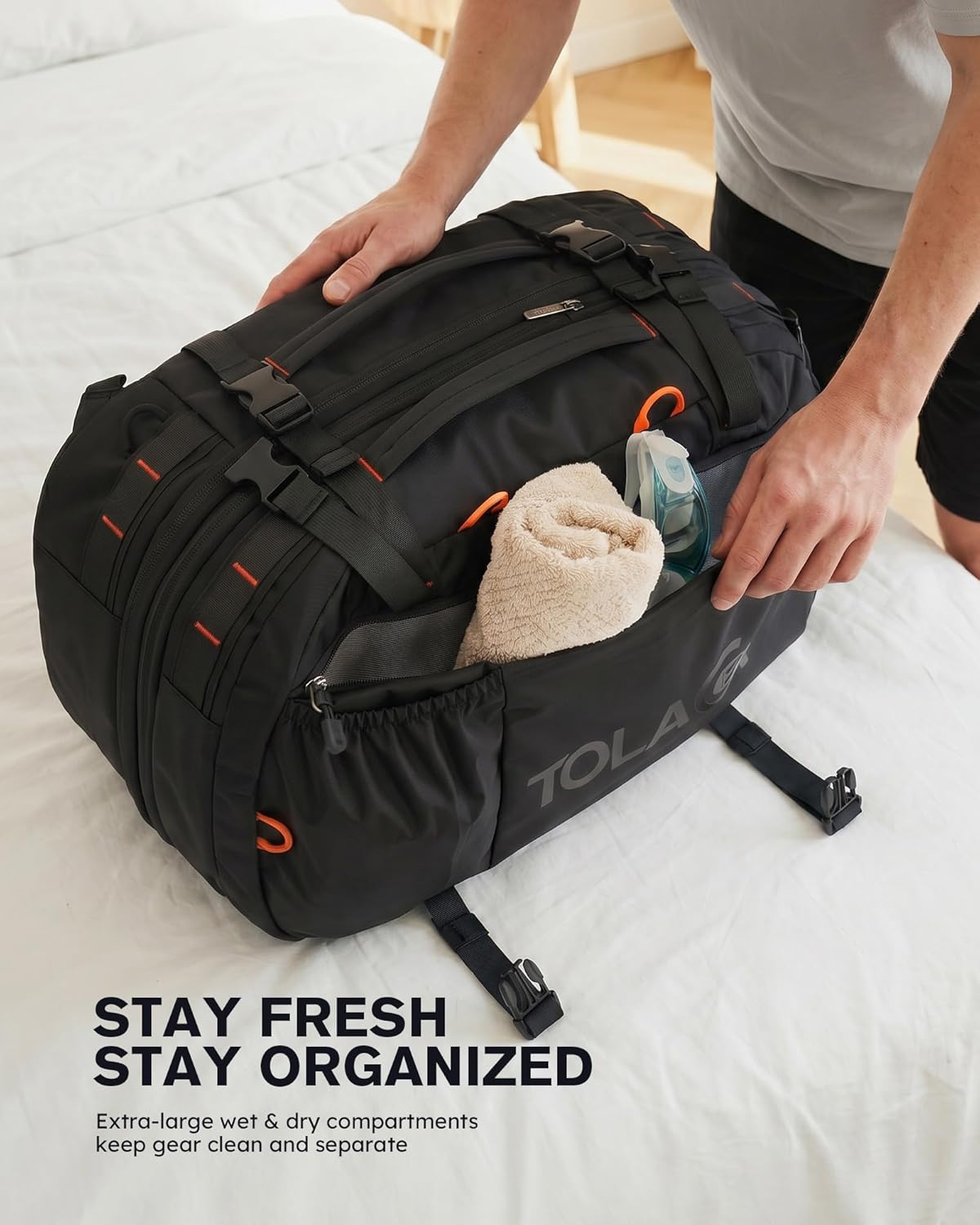 Detalle 2 de Tolaccea Reiserucksack 15,6 Zoll Handgepäck