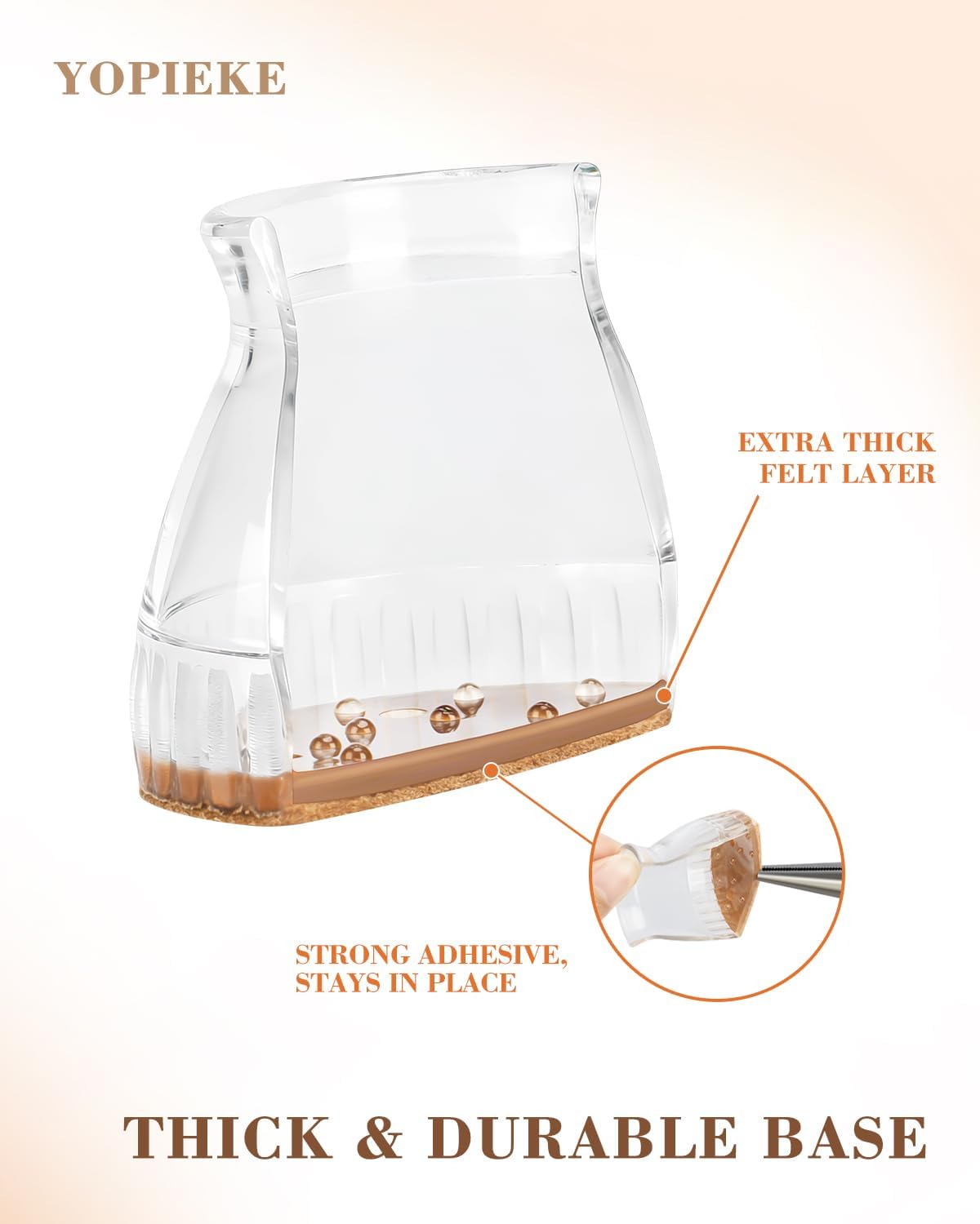 Detalle 2 de Chair Leg Floor Protectors 24-Pack