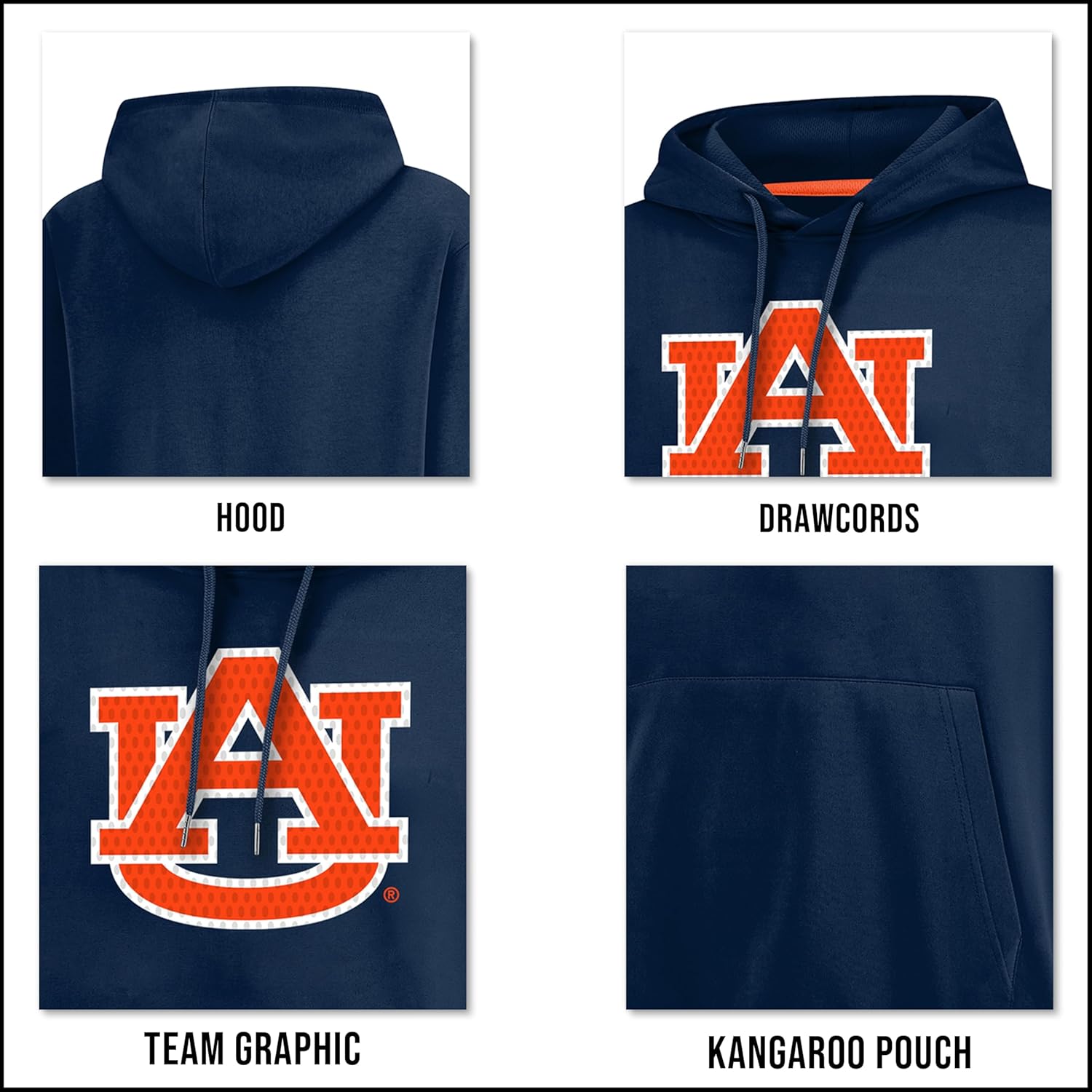 Thumbnail 4 de Ultra Game Men’s NCAA Official Super Soft Supreme Hoodie Sweatshirt