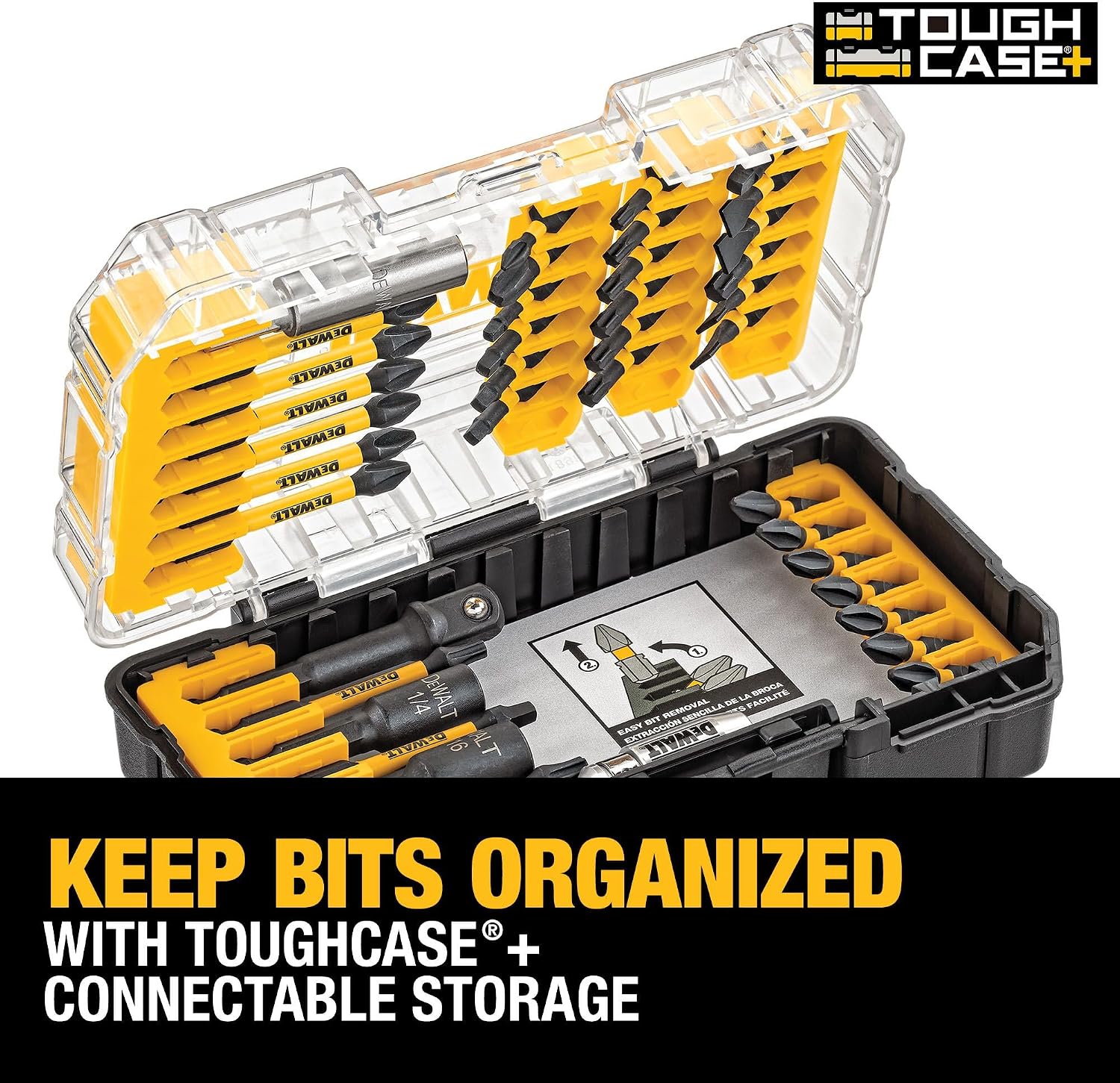 Detalle 2 de DEWALT DWA2T40IR 40-Piece FlexTorq Impact-Ready Screwdriver Bit Set