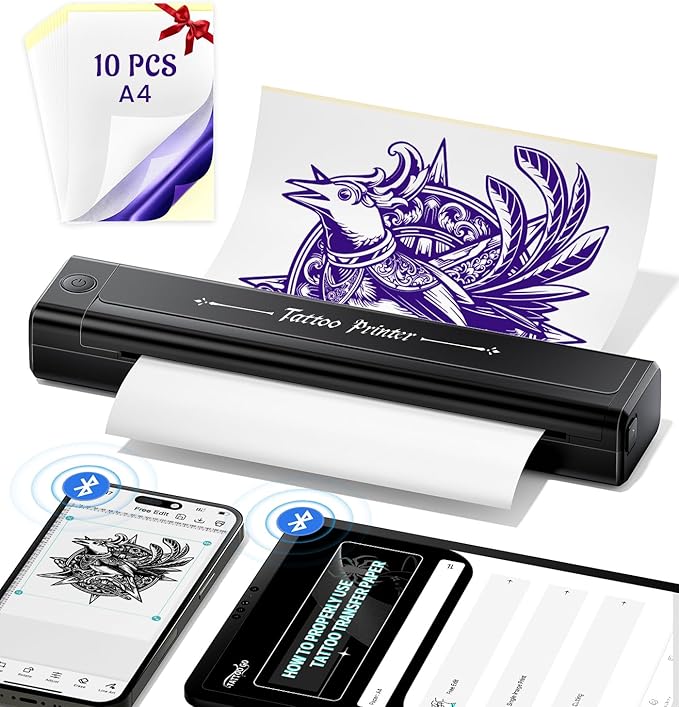 Detalle de Yowell H1 Termocopiadora Tattoo 📱 Impresora Tatuajes