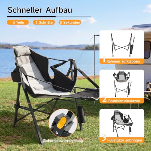 Thumbnail 6 de DriveMo Campingstuhl Faltbar – Stabil, wandelbar und flexibel für Outdoor-Spaß