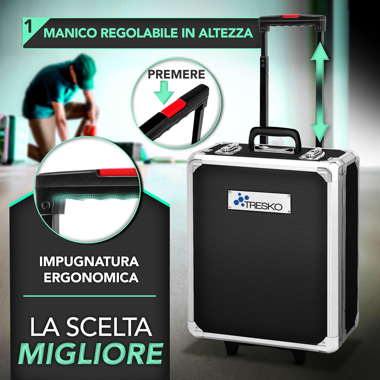 Thumbnail 6 de TRESKO Valigia degli attrezzi 949 pezzi