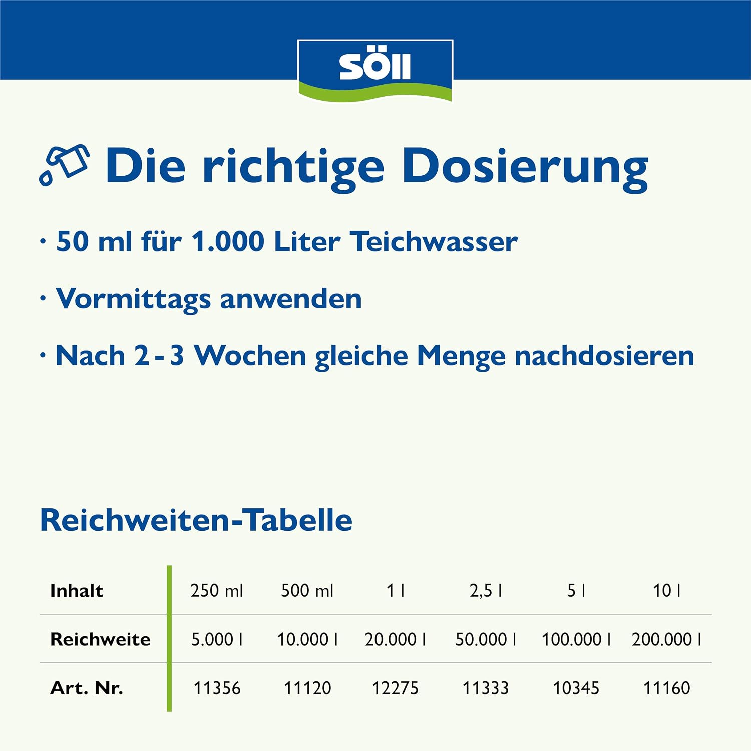 Detalle de Söll AlgoSol Teichpflege gegen Algen 500 ml – effektive Algenbekämpfung mit Lichtfilter SpektroSorp