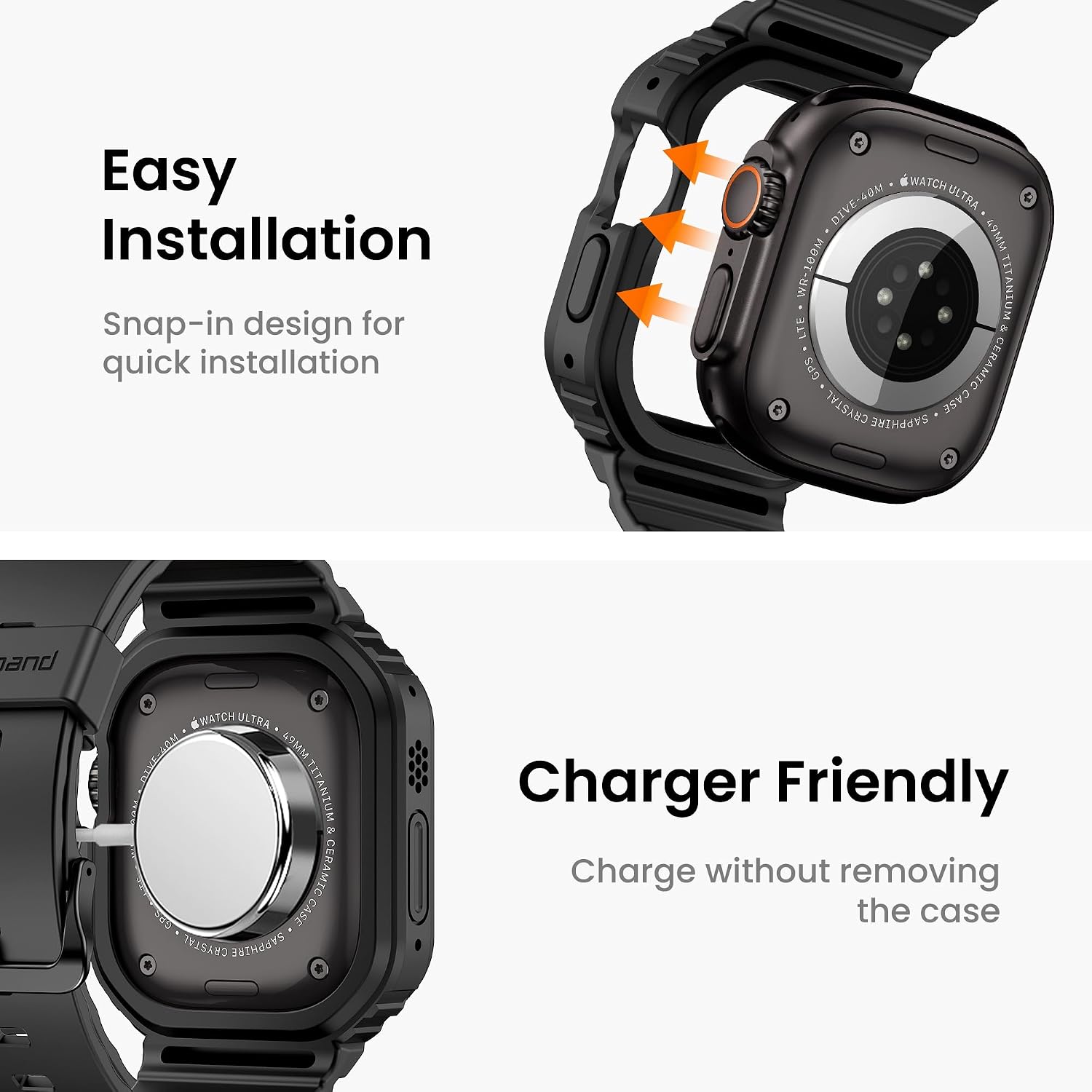 Thumbnail 4 de amBand E1 Rugged Band & Case for Apple Watch Series 1–11, SE3/SE2/SE, Ultra 3/2/1