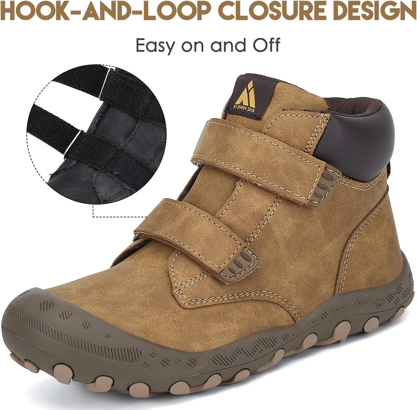 Thumbnail 4 de Mishansha Kids Hiking Boots for Toddlers (Water-Resistant, Non-Slip) — Anti-Collision Outdoor Trekking Shoes