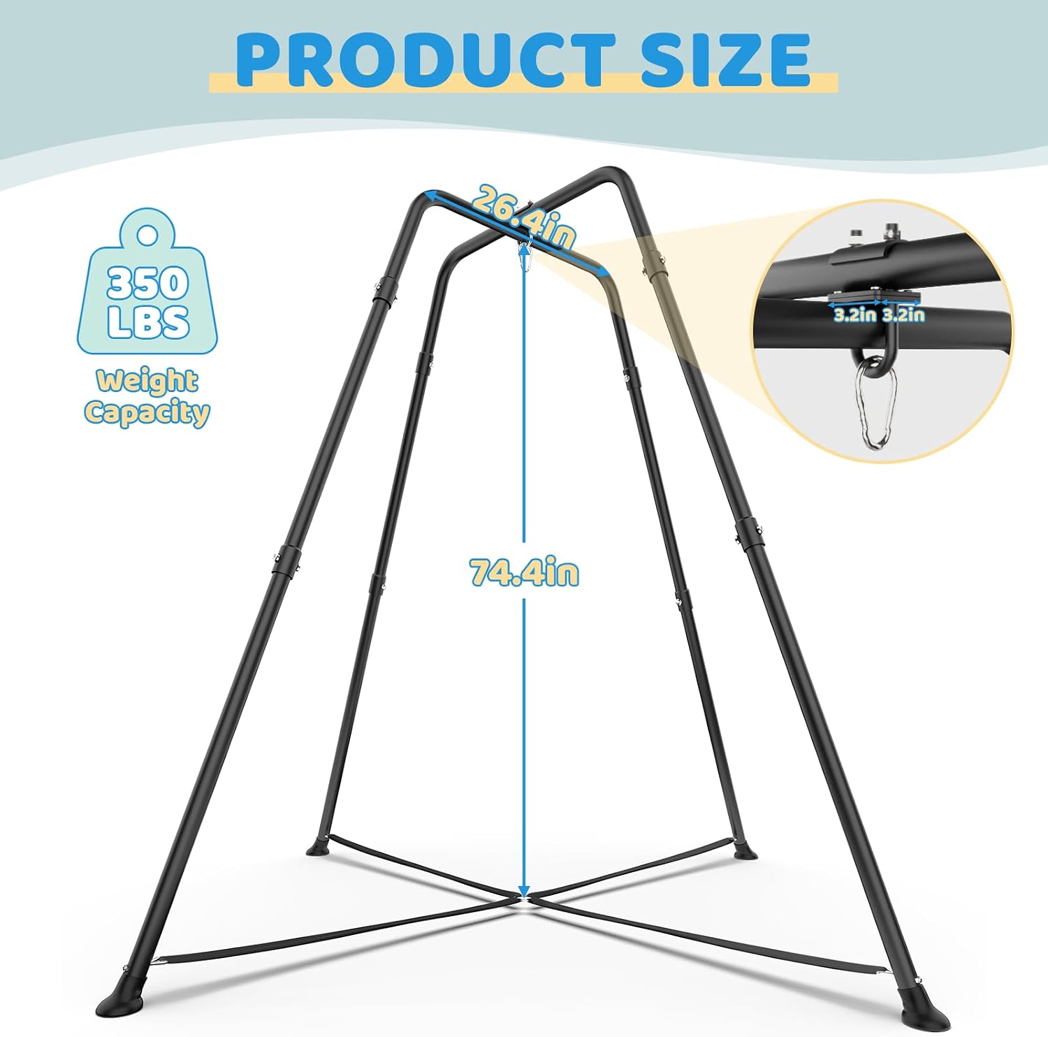 Thumbnail 6 de Swing Stand Frame for Sensory Swing Set