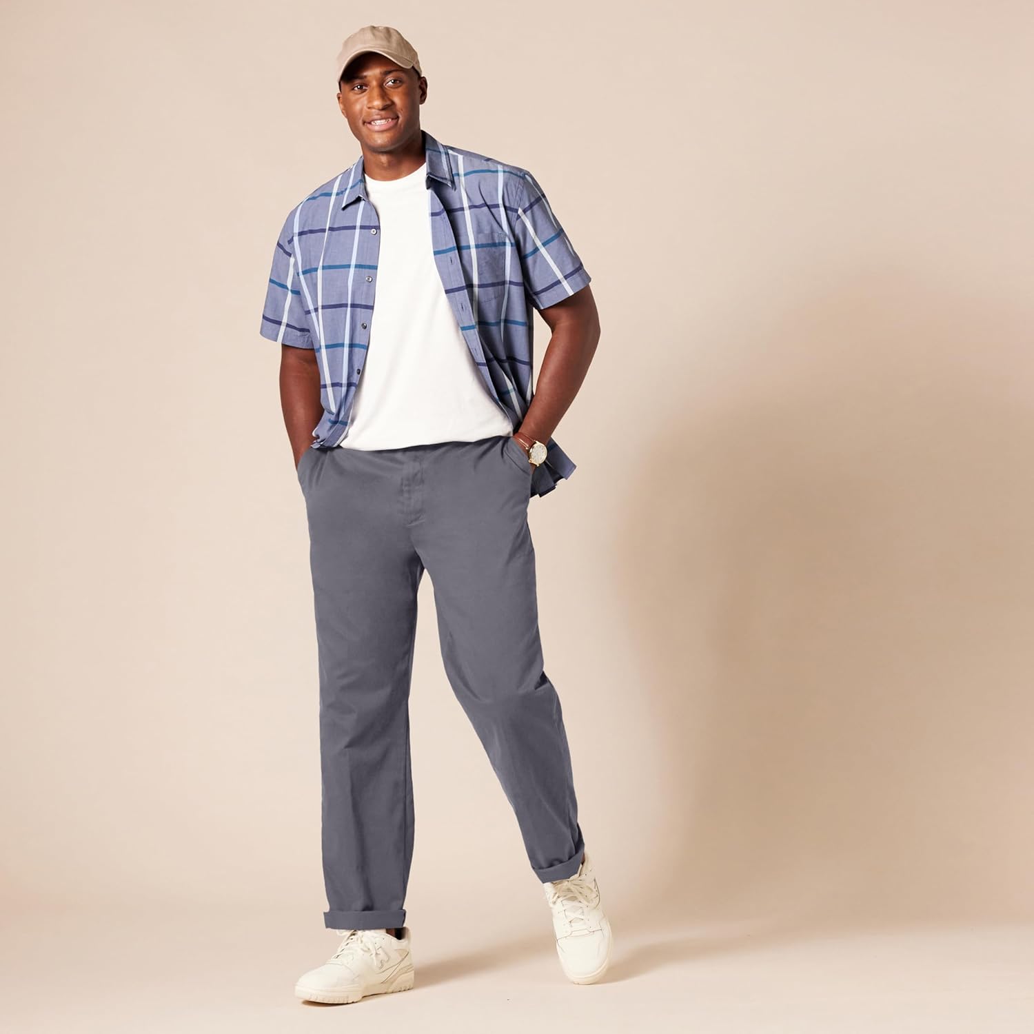 Thumbnail 6 de Amazon Essentials Men’s Classic-Fit Wrinkle-Resistant Chino Trousers – Big & Tall