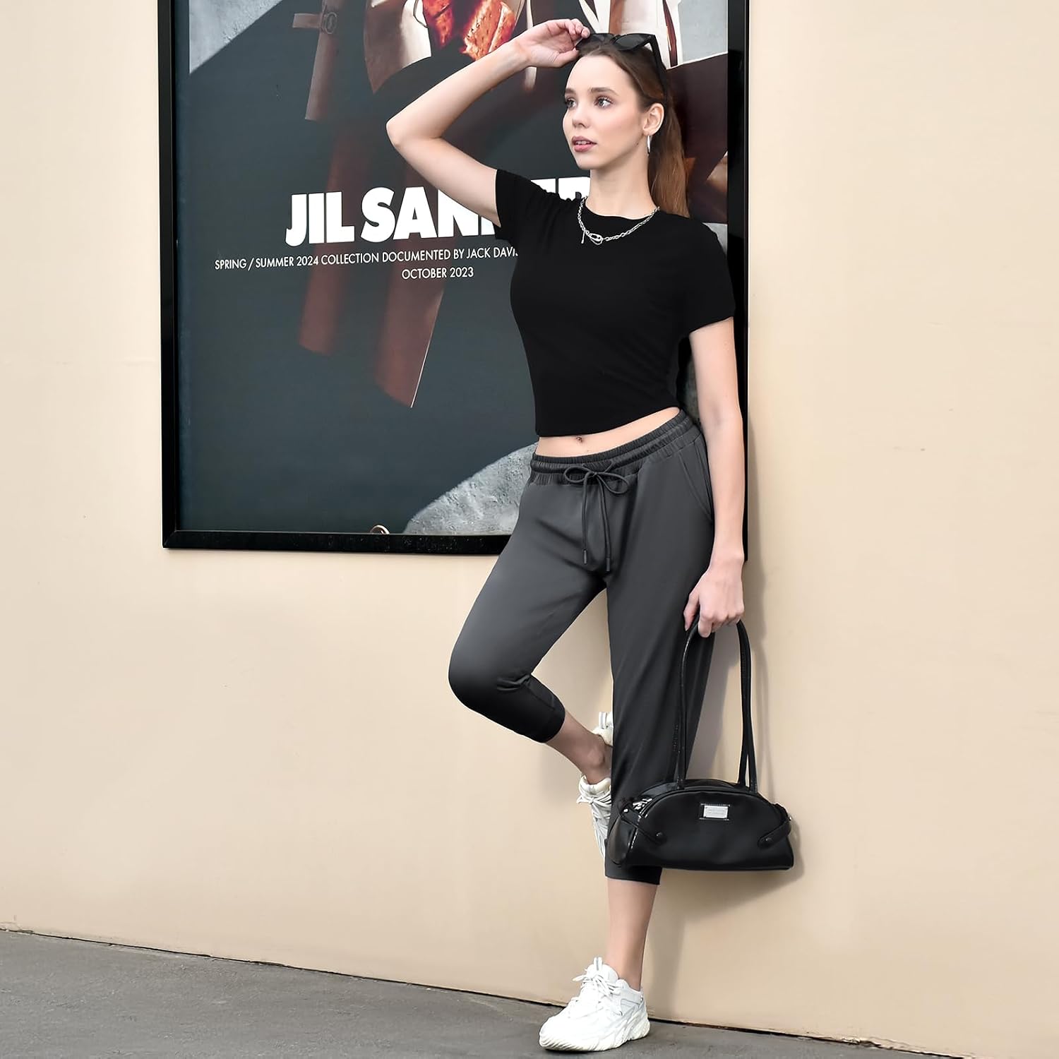 Thumbnail 5 de Walifrey Women's Cropped Joggers with Pockets
