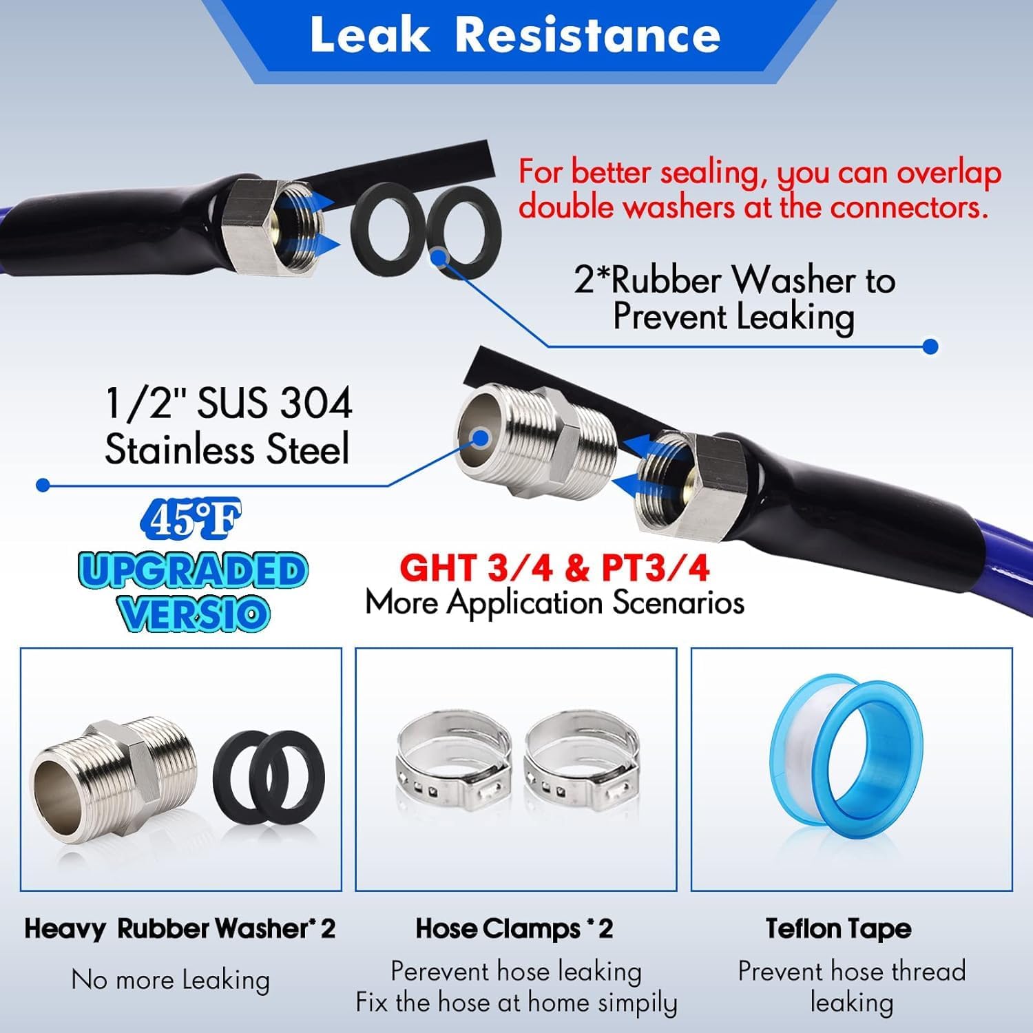 Thumbnail 5 de REHOSEUP 50ft Heated Water Hose