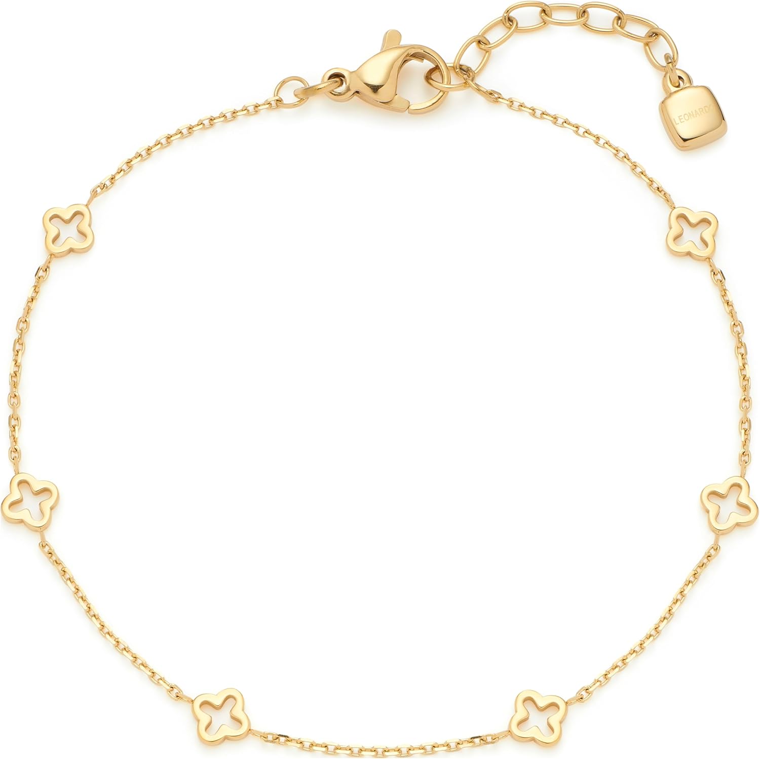 Detalle de Jewels by Leonardo Armband Ciao Janna – feine Armkette aus goldfarbenem Edelstahl