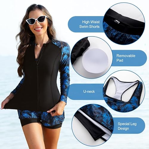 Detalle de JASAMBAC rash guard swimsuit set